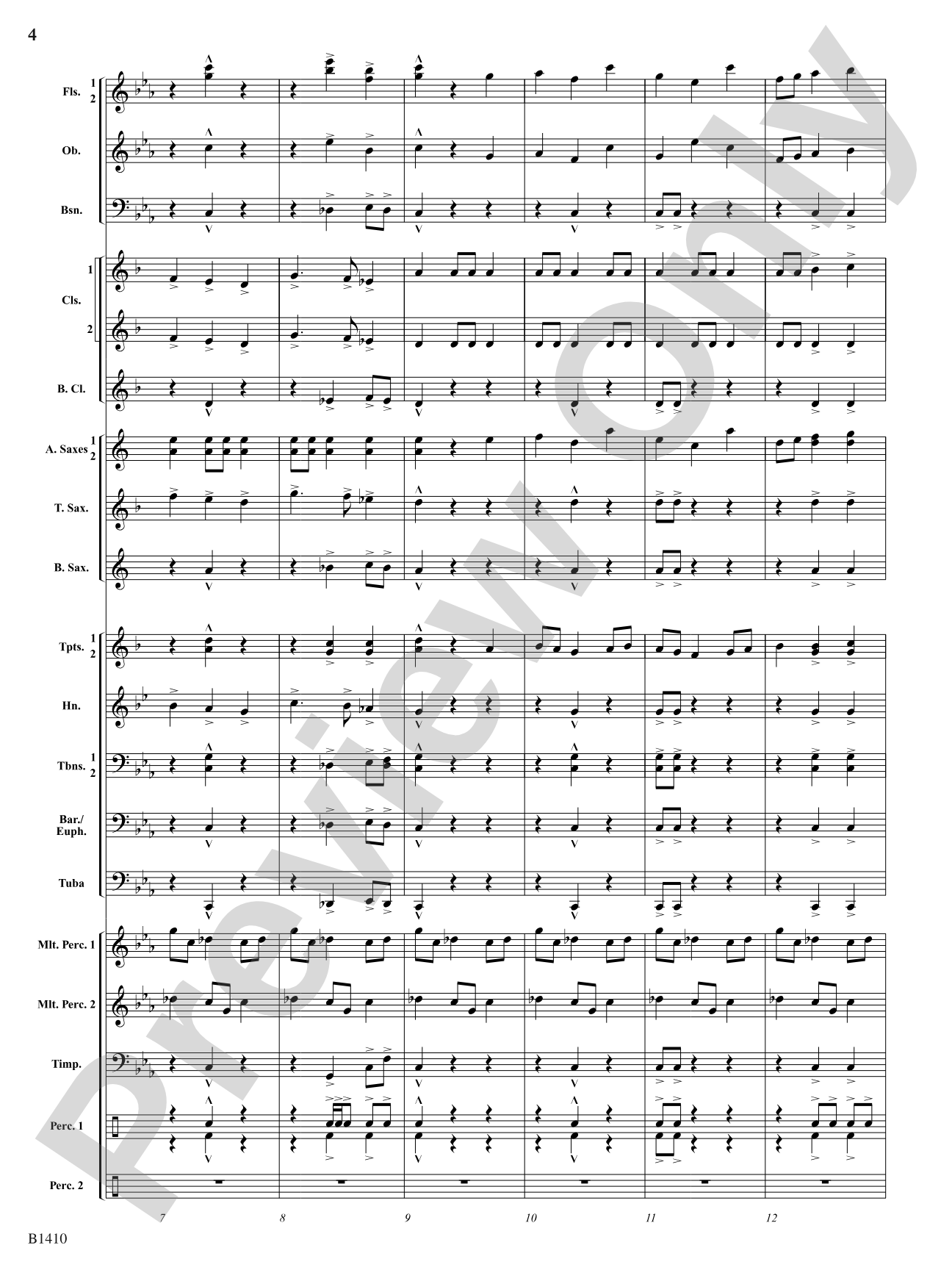 Electricity: Concert Band Conductor Score & Parts