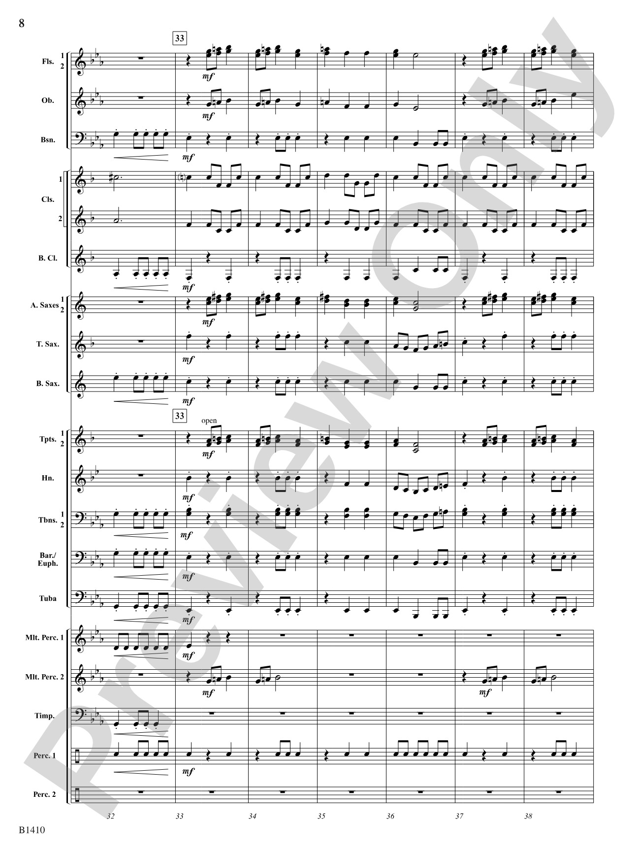 Electricity: Concert Band Conductor Score & Parts