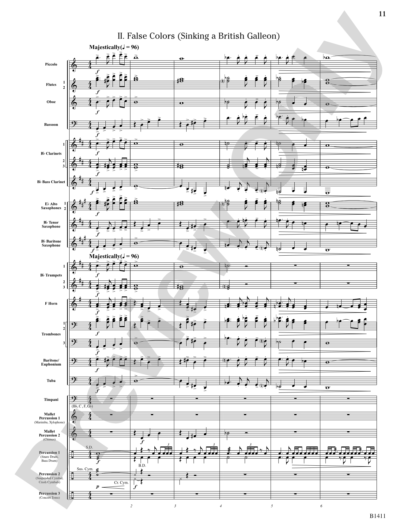 Pirates!: Concert Band Conductor Score & Parts