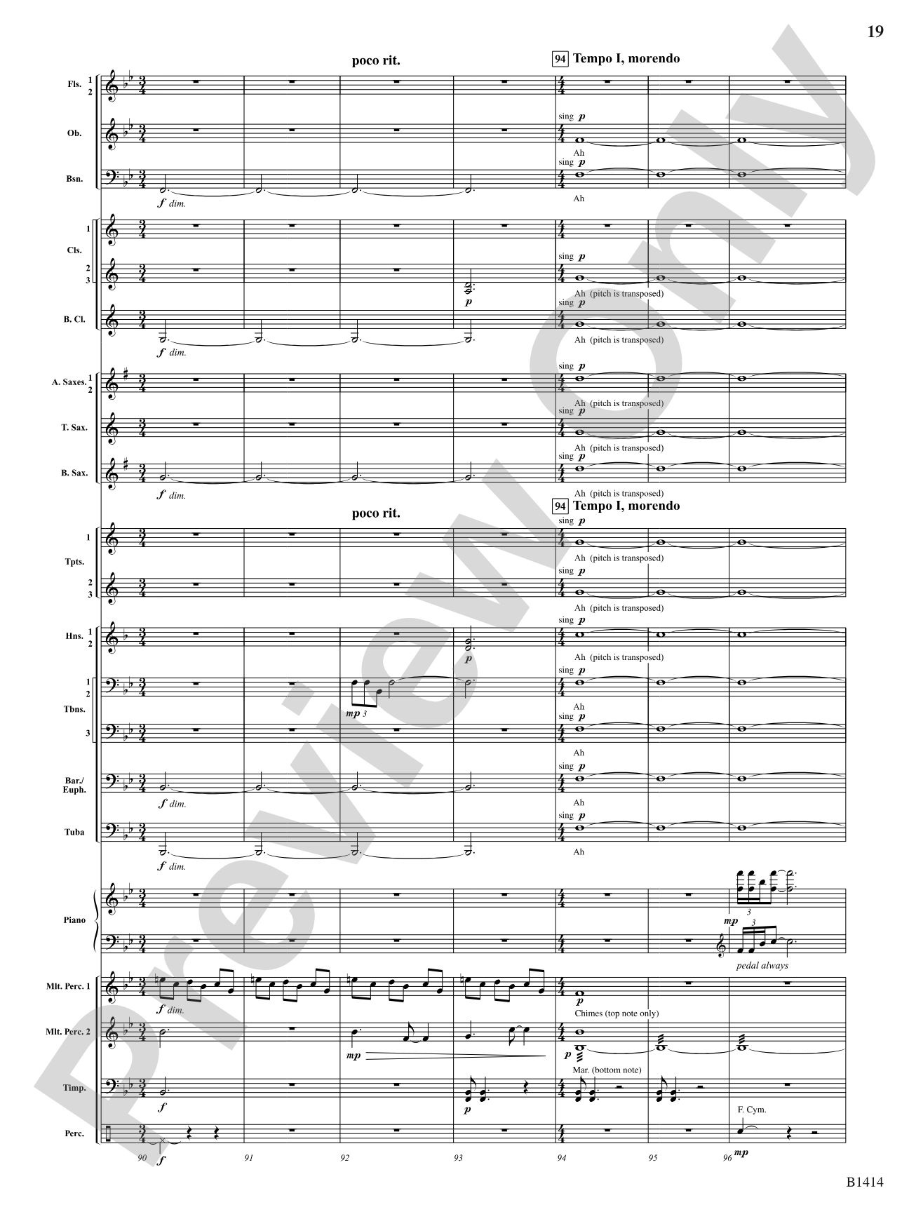 Kindred Spirits: Concert Band Conductor Score & Parts