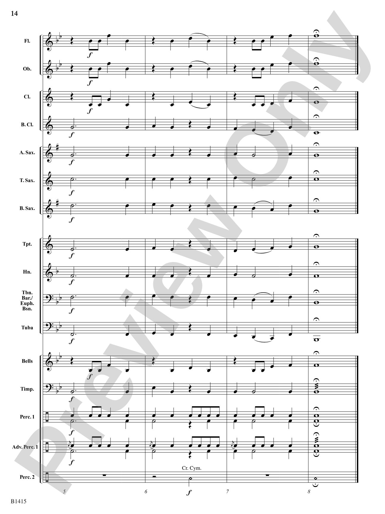 Hallelujah Chorus: Concert Band Conductor Score & Parts