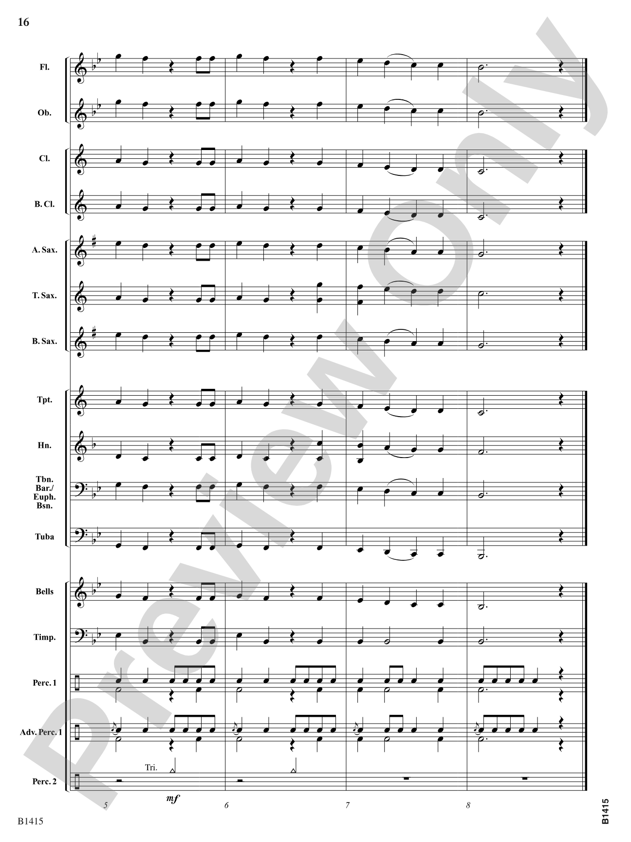 Hallelujah Chorus: Concert Band Conductor Score & Parts