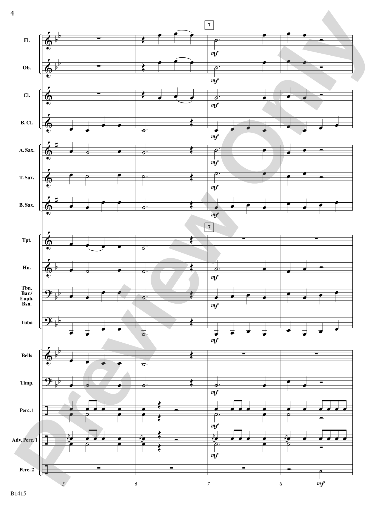Hallelujah Chorus: Concert Band Conductor Score & Parts