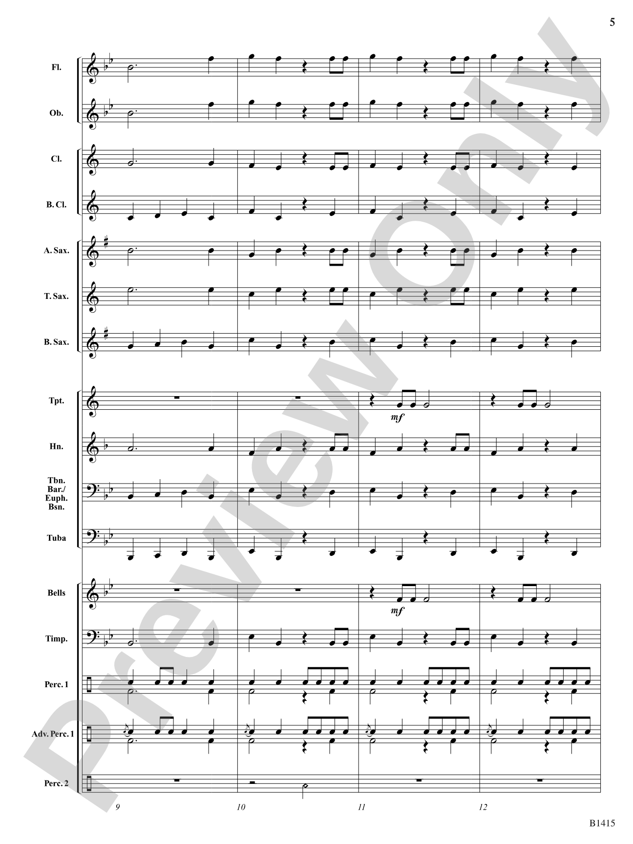 Hallelujah Chorus: Concert Band Conductor Score & Parts