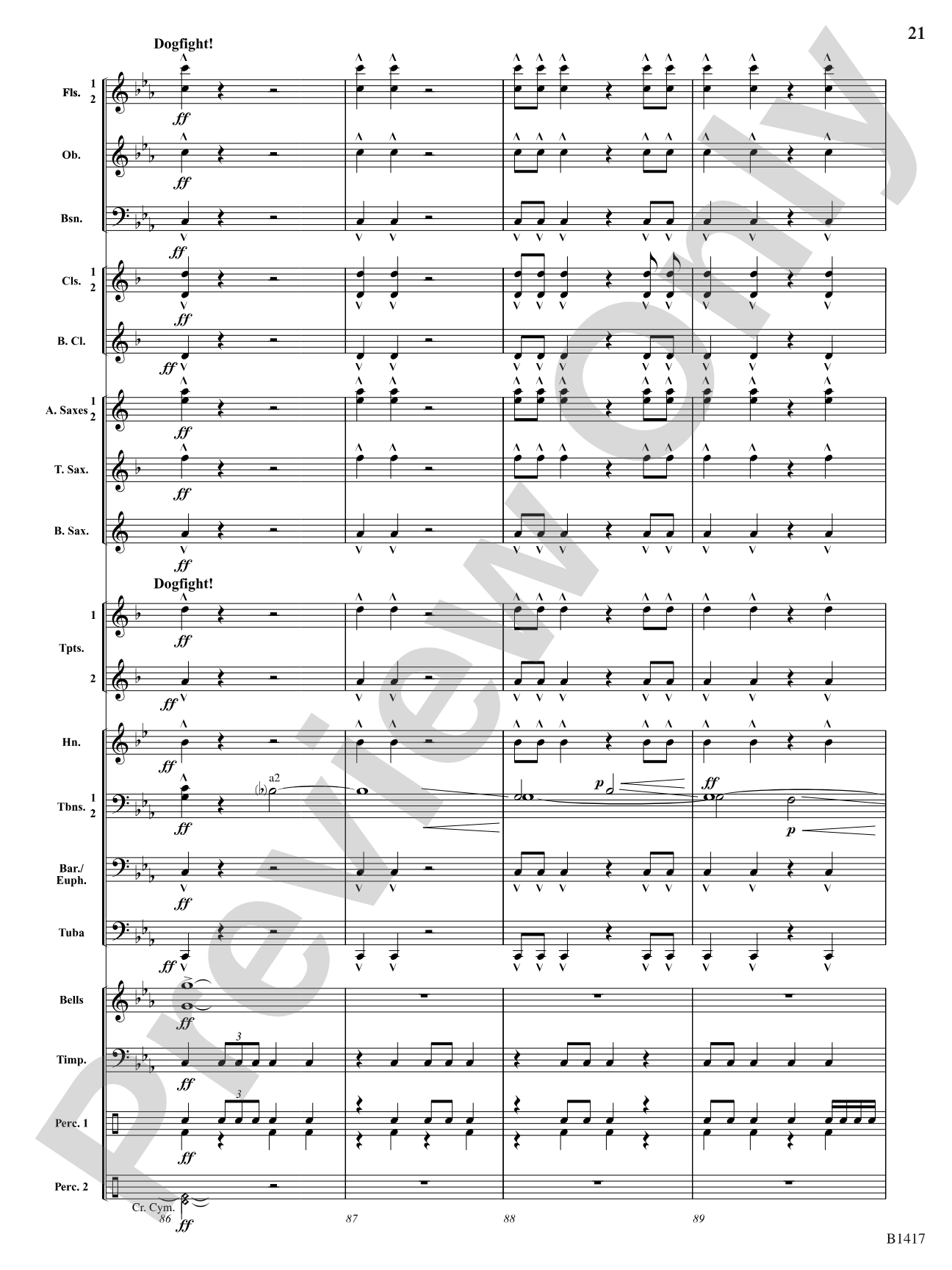 The Red Baron: Concert Band Conductor Score & Parts