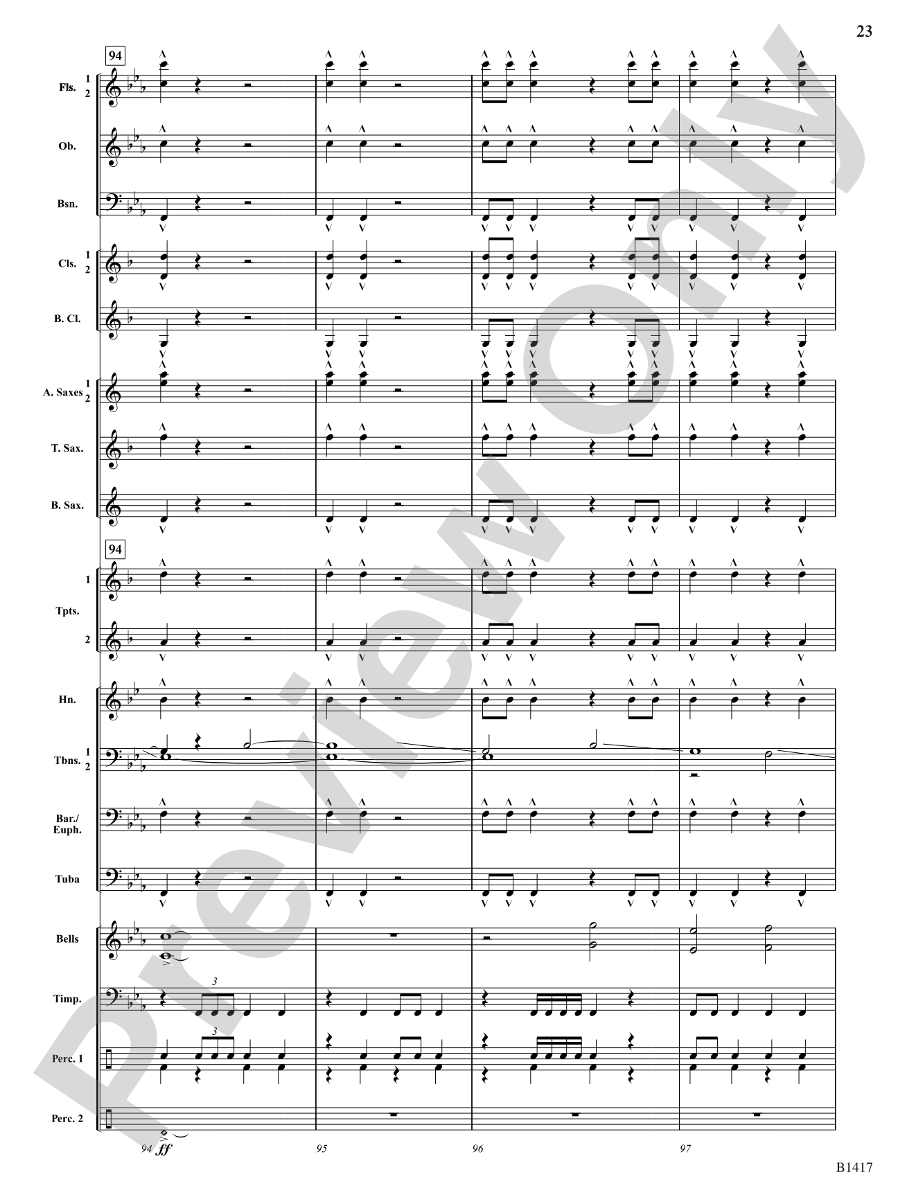 The Red Baron: Concert Band Conductor Score & Parts