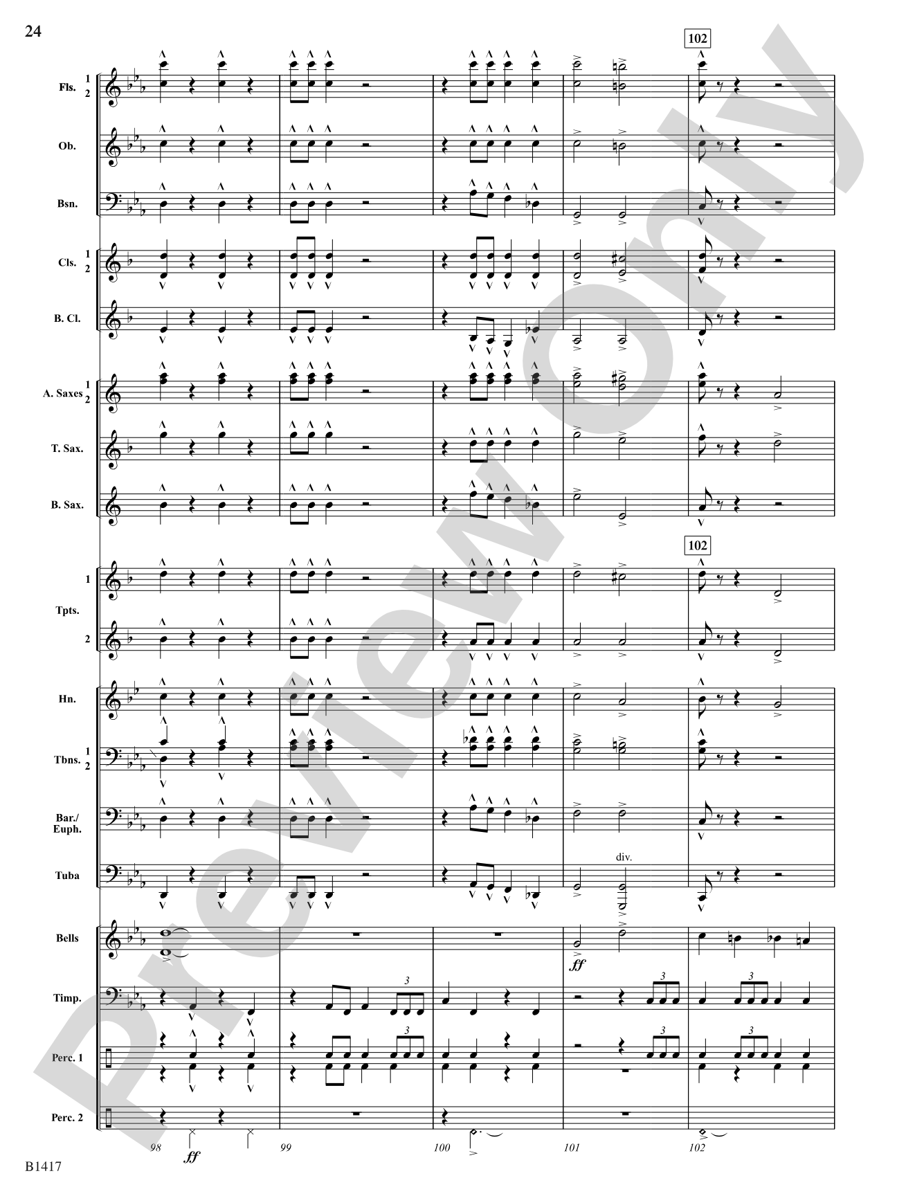 The Red Baron: Concert Band Conductor Score & Parts