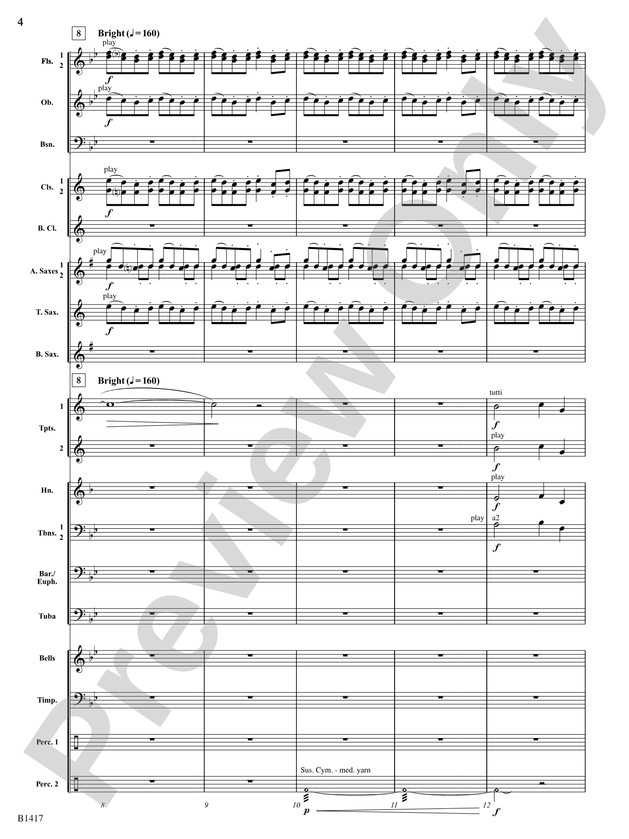 The Red Baron: Concert Band Conductor Score & Parts