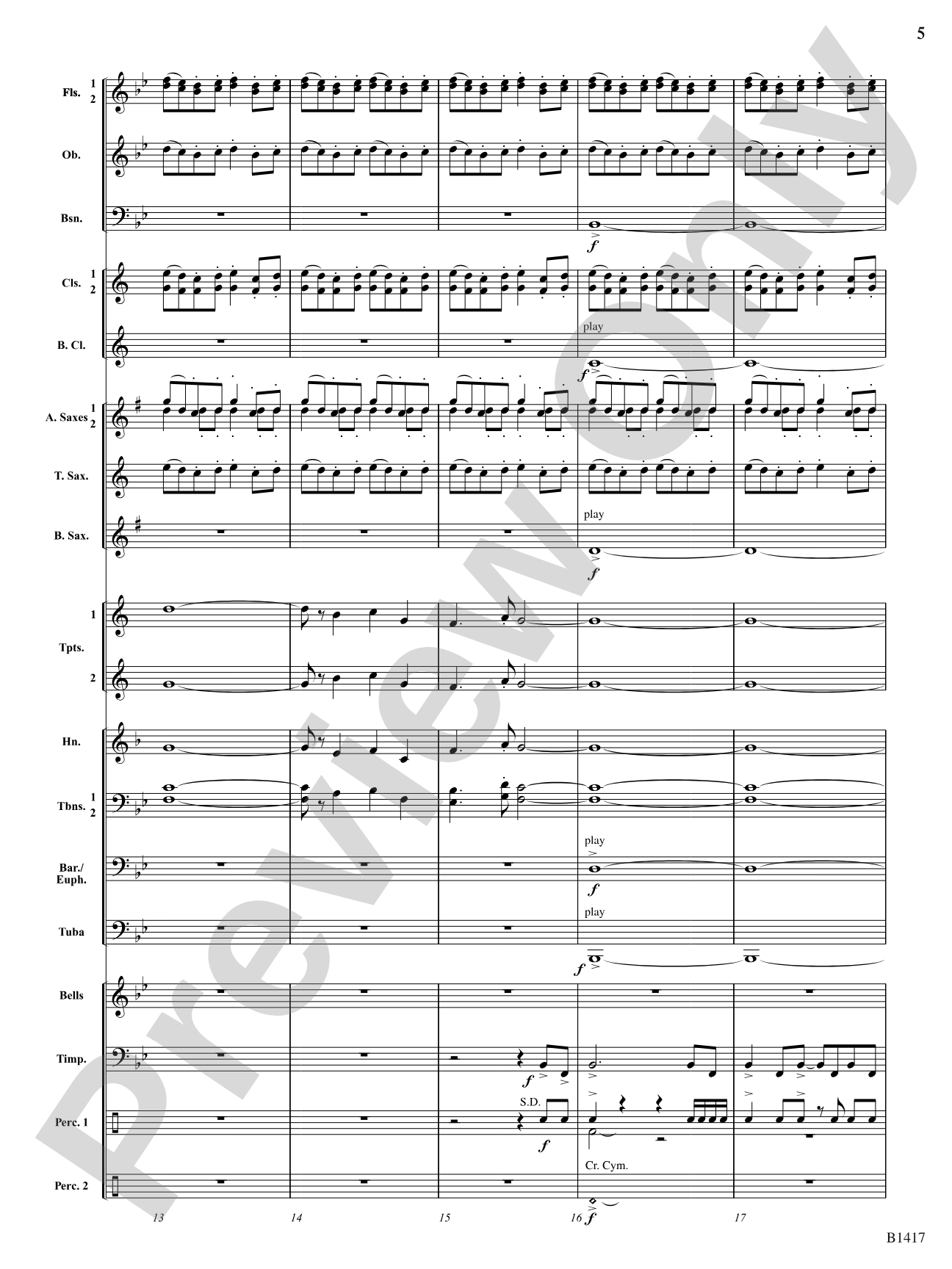 The Red Baron: Concert Band Conductor Score & Parts