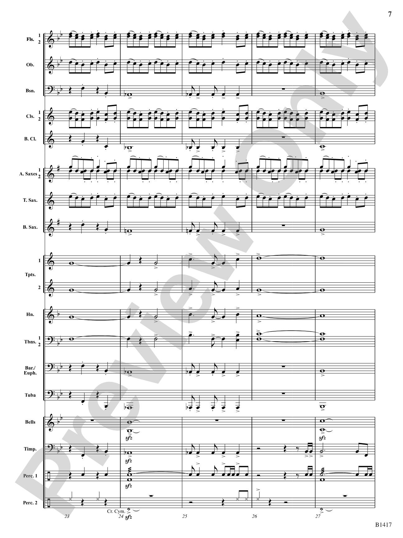 The Red Baron: Concert Band Conductor Score & Parts