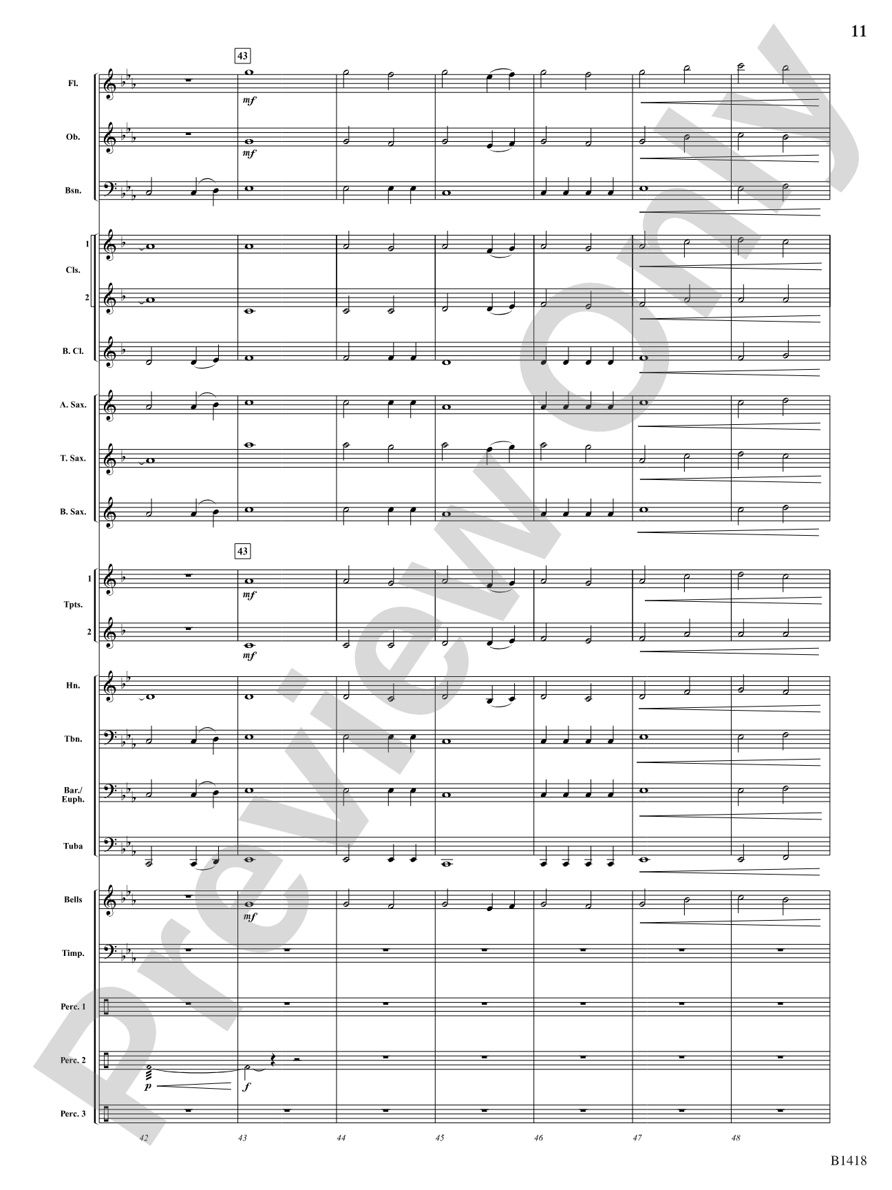Along the Beaches of Normandy: Concert Band Conductor Score & Parts