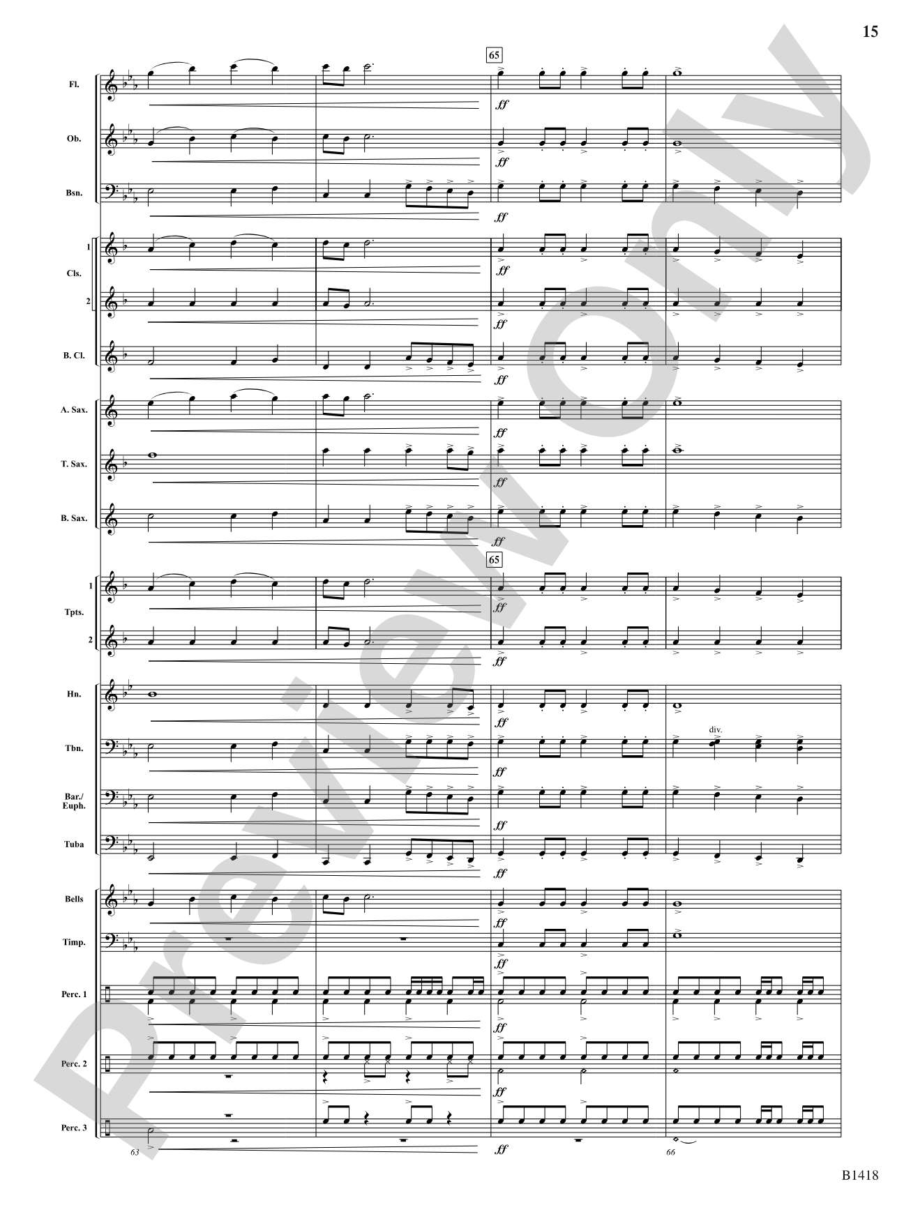 Along the Beaches of Normandy: Concert Band Conductor Score & Parts
