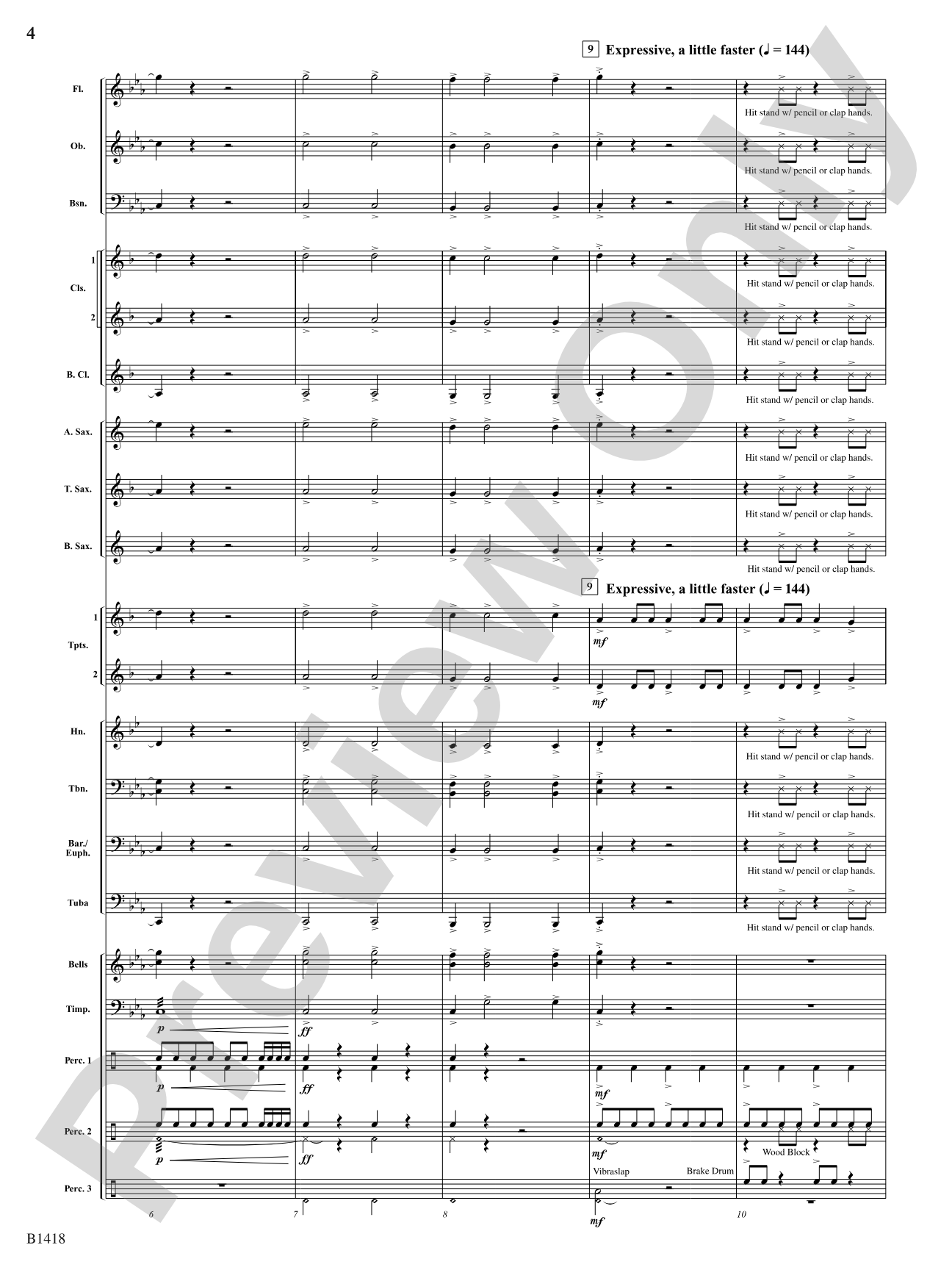 Along the Beaches of Normandy: Concert Band Conductor Score & Parts