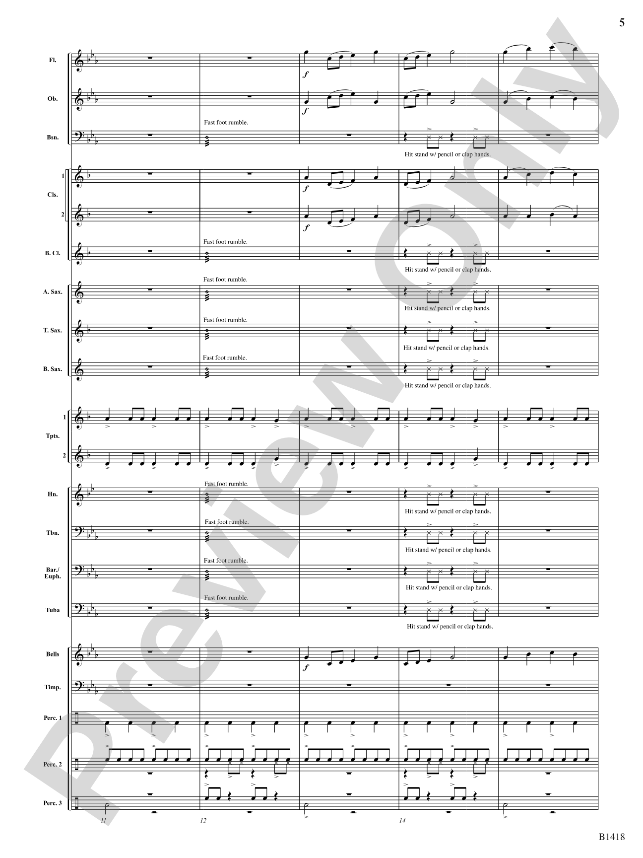 Along the Beaches of Normandy: Concert Band Conductor Score & Parts