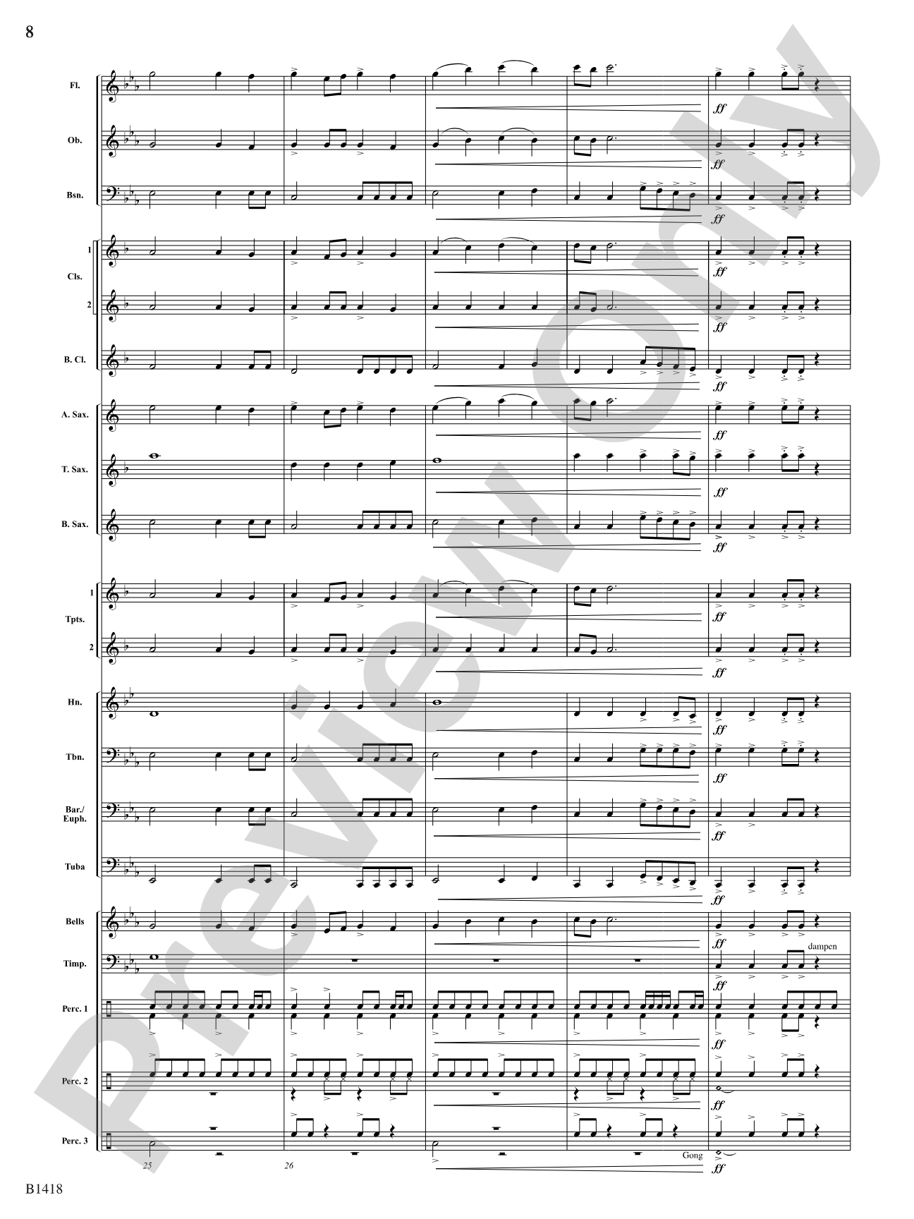 Along the Beaches of Normandy: Concert Band Conductor Score & Parts