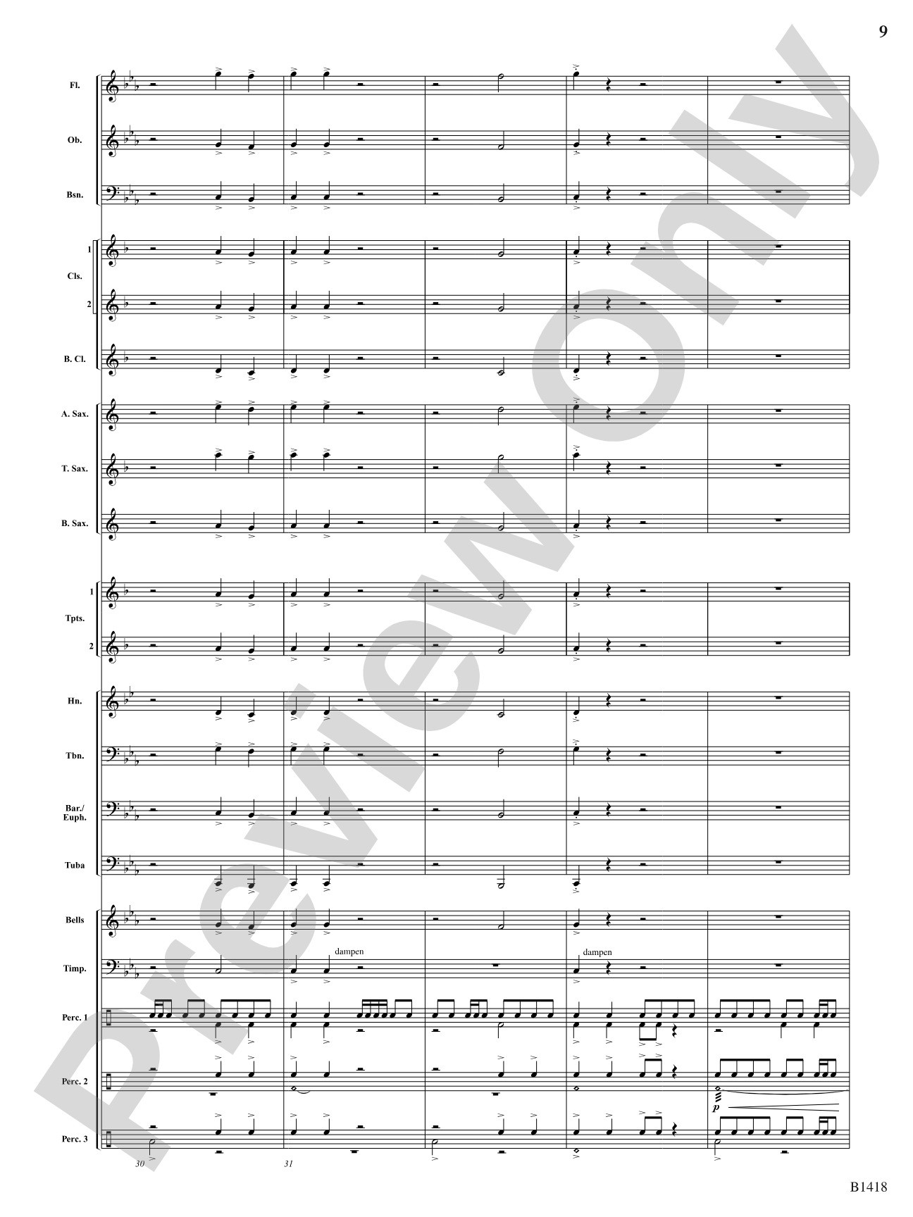 Along the Beaches of Normandy: Concert Band Conductor Score & Parts