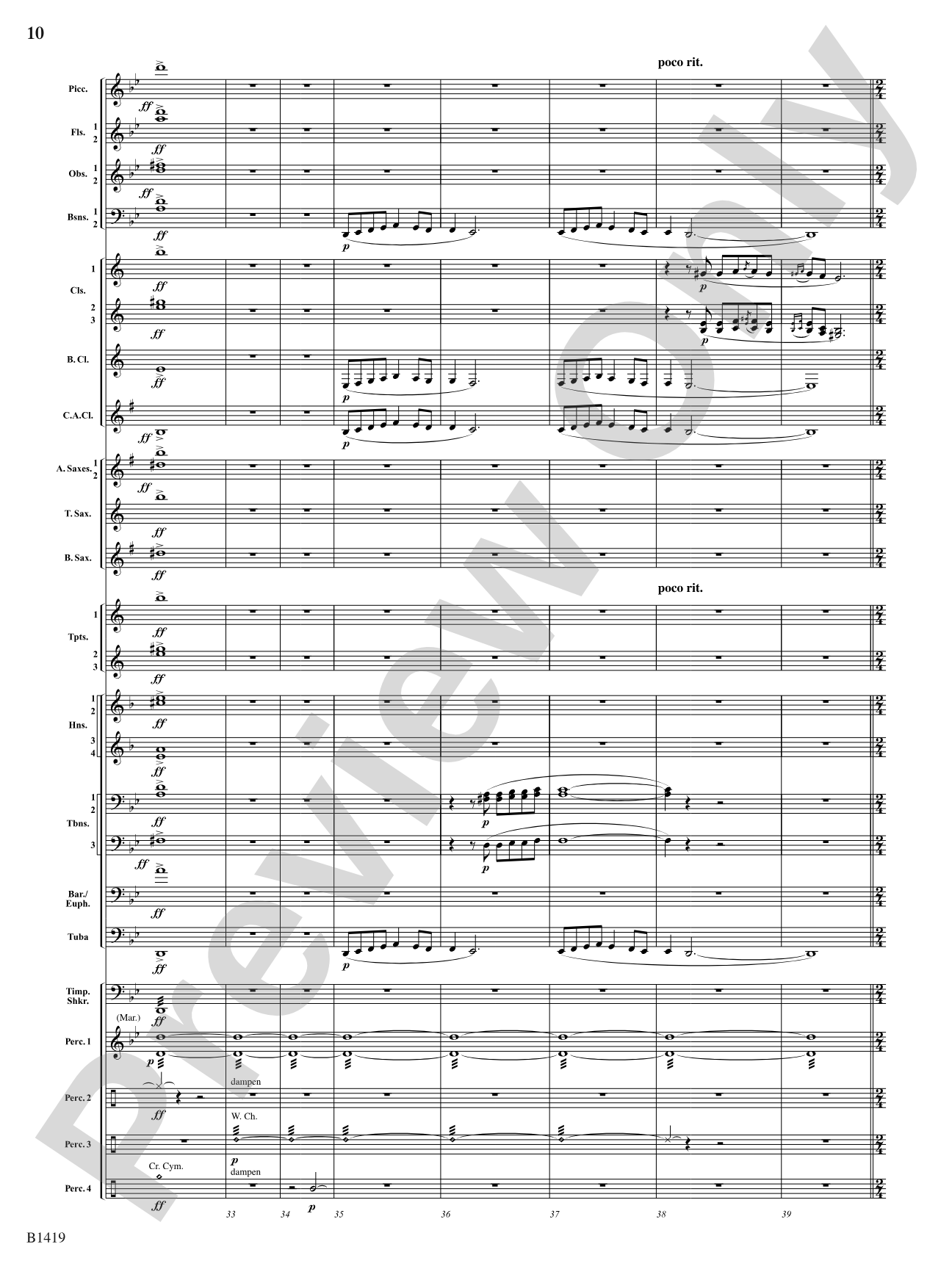 Arabian Dances: Concert Band Conductor Score & Parts