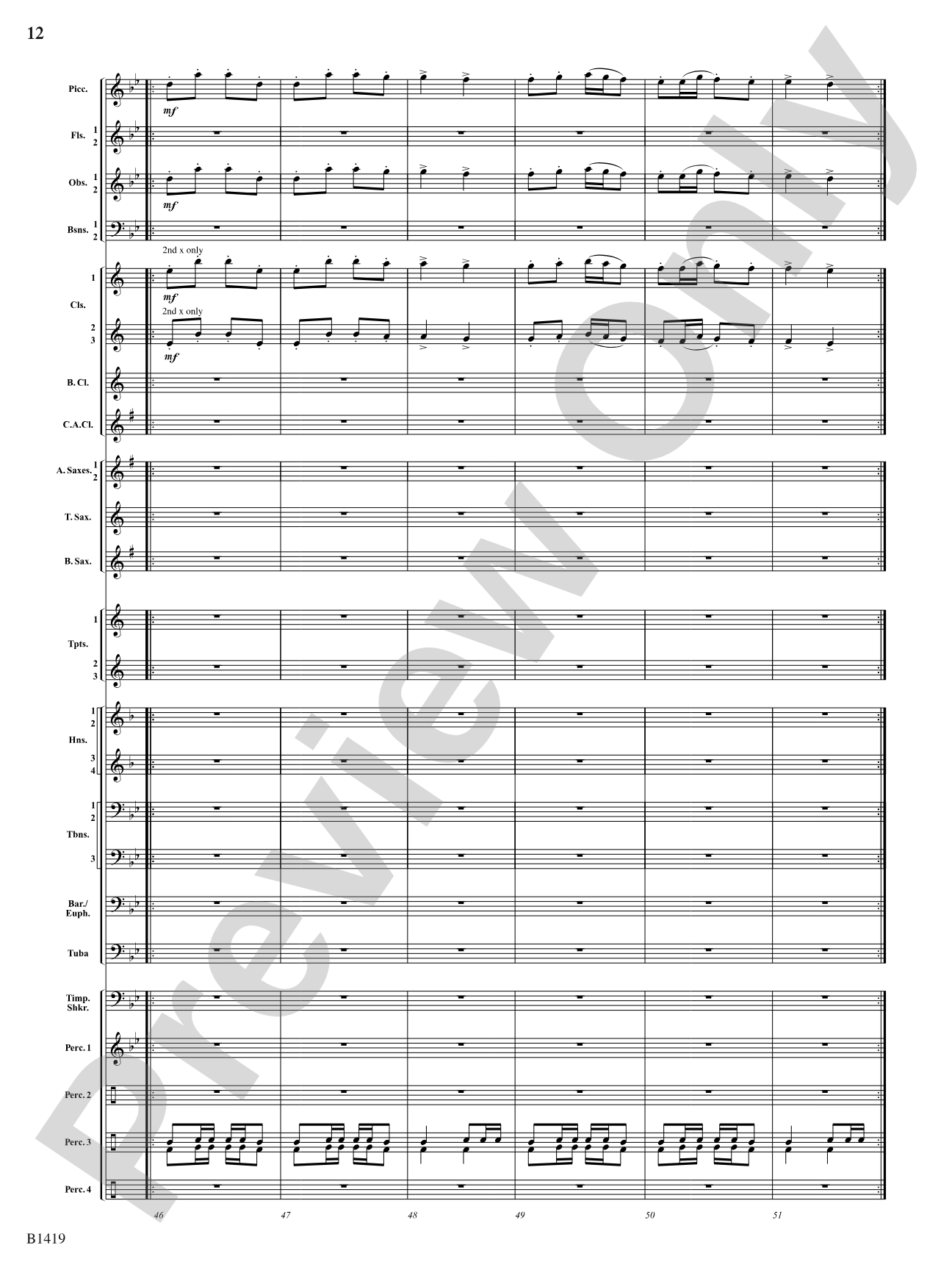 Arabian Dances: Concert Band Conductor Score & Parts