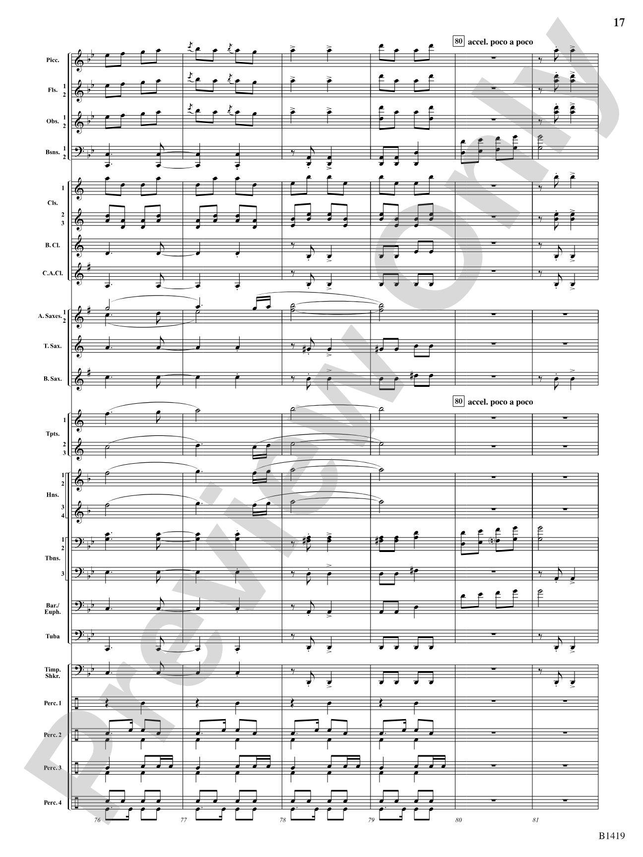 Arabian Dances: Concert Band Conductor Score & Parts