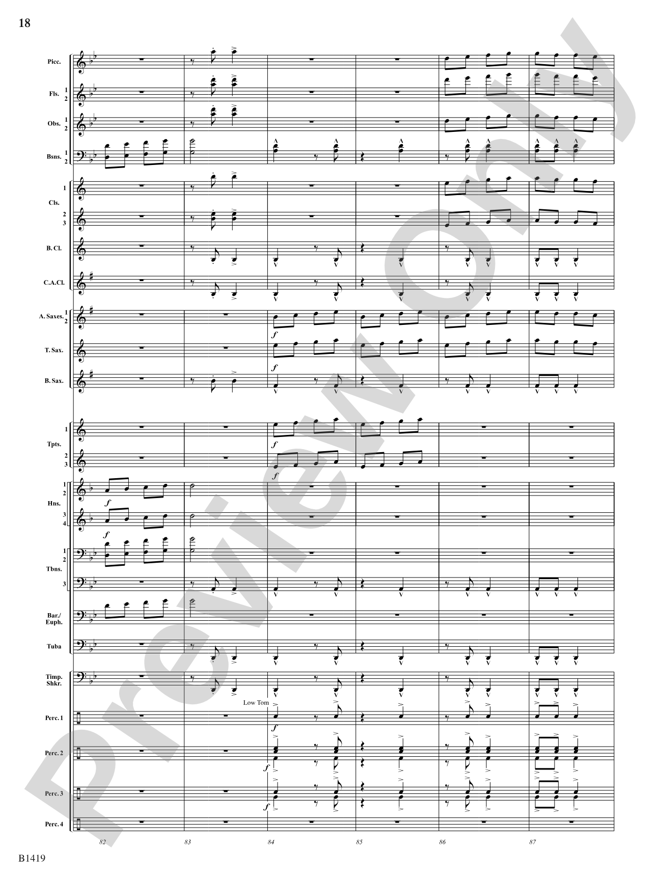 Arabian Dances: Concert Band Conductor Score & Parts