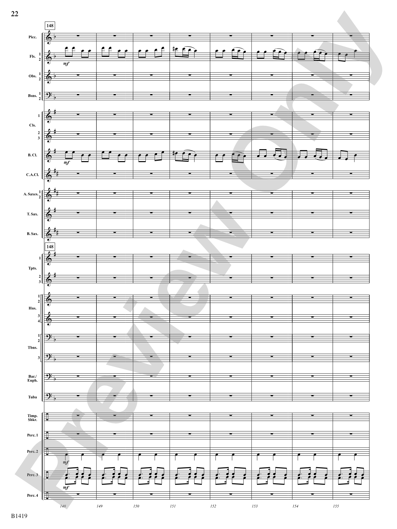 Arabian Dances: Concert Band Conductor Score & Parts