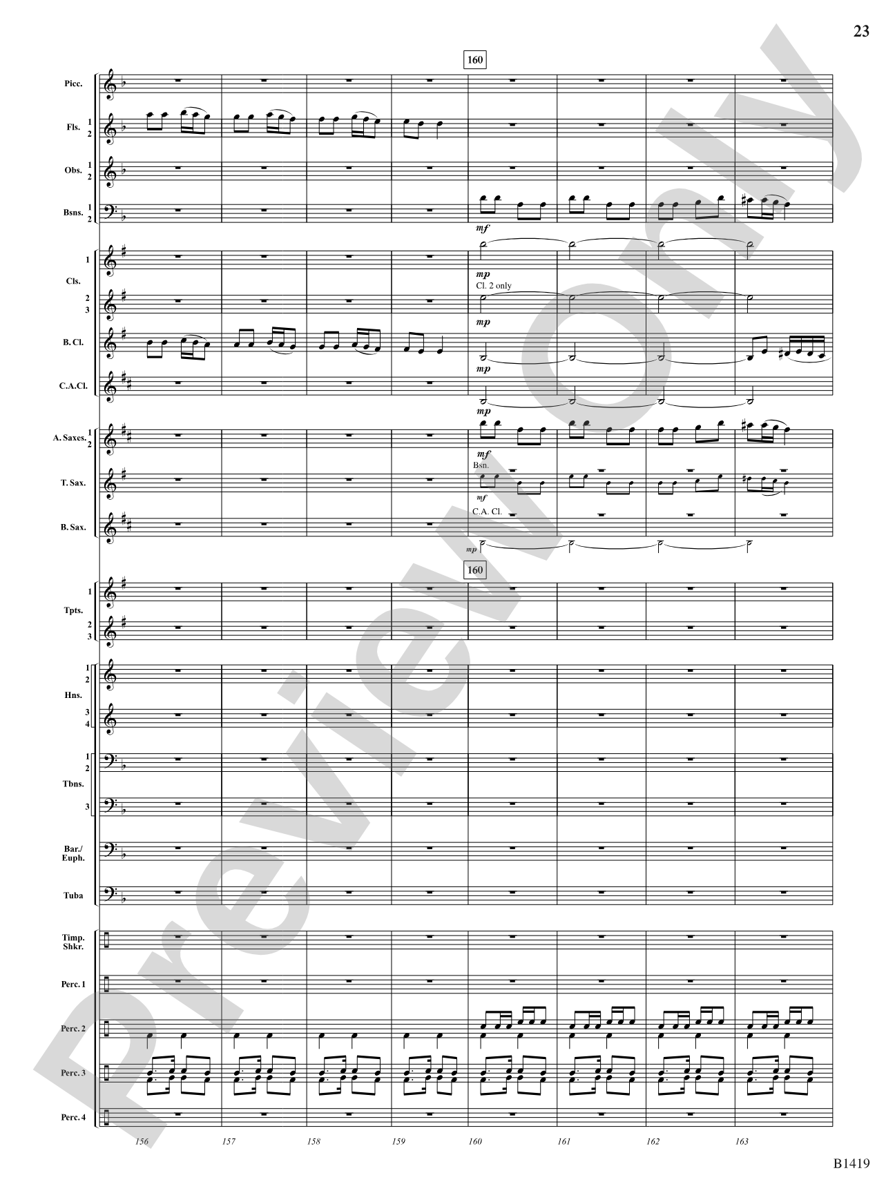 Arabian Dances: Concert Band Conductor Score & Parts