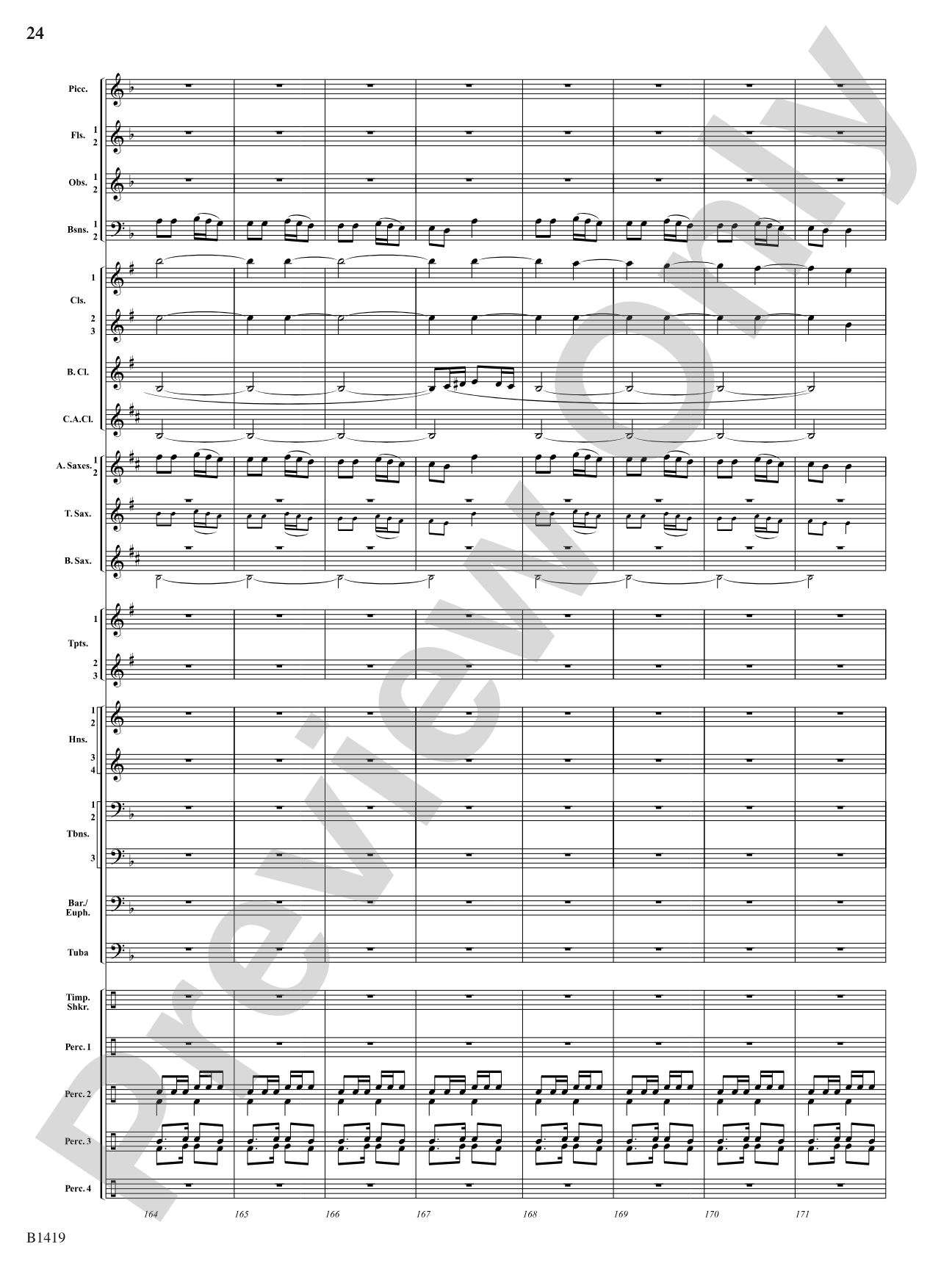 Arabian Dances: Concert Band Conductor Score & Parts