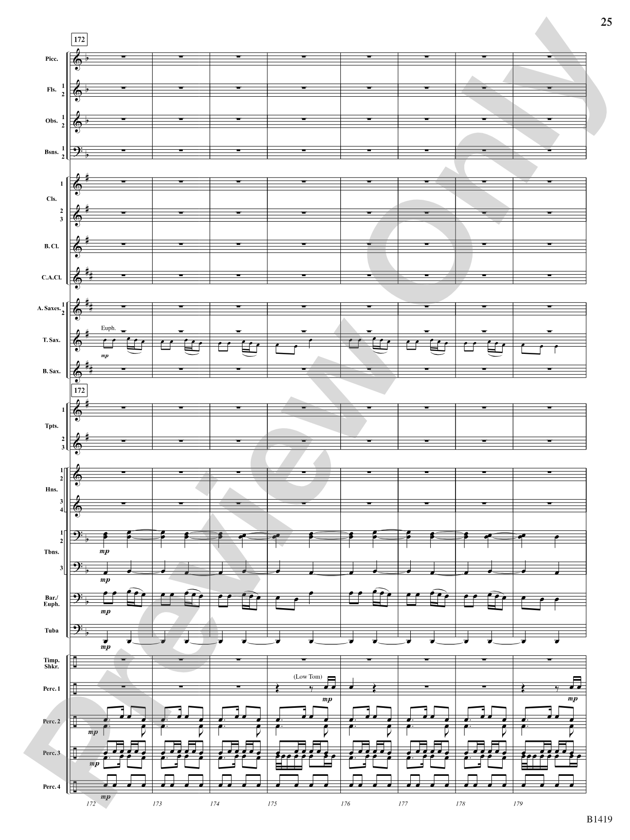 Arabian Dances: Concert Band Conductor Score & Parts