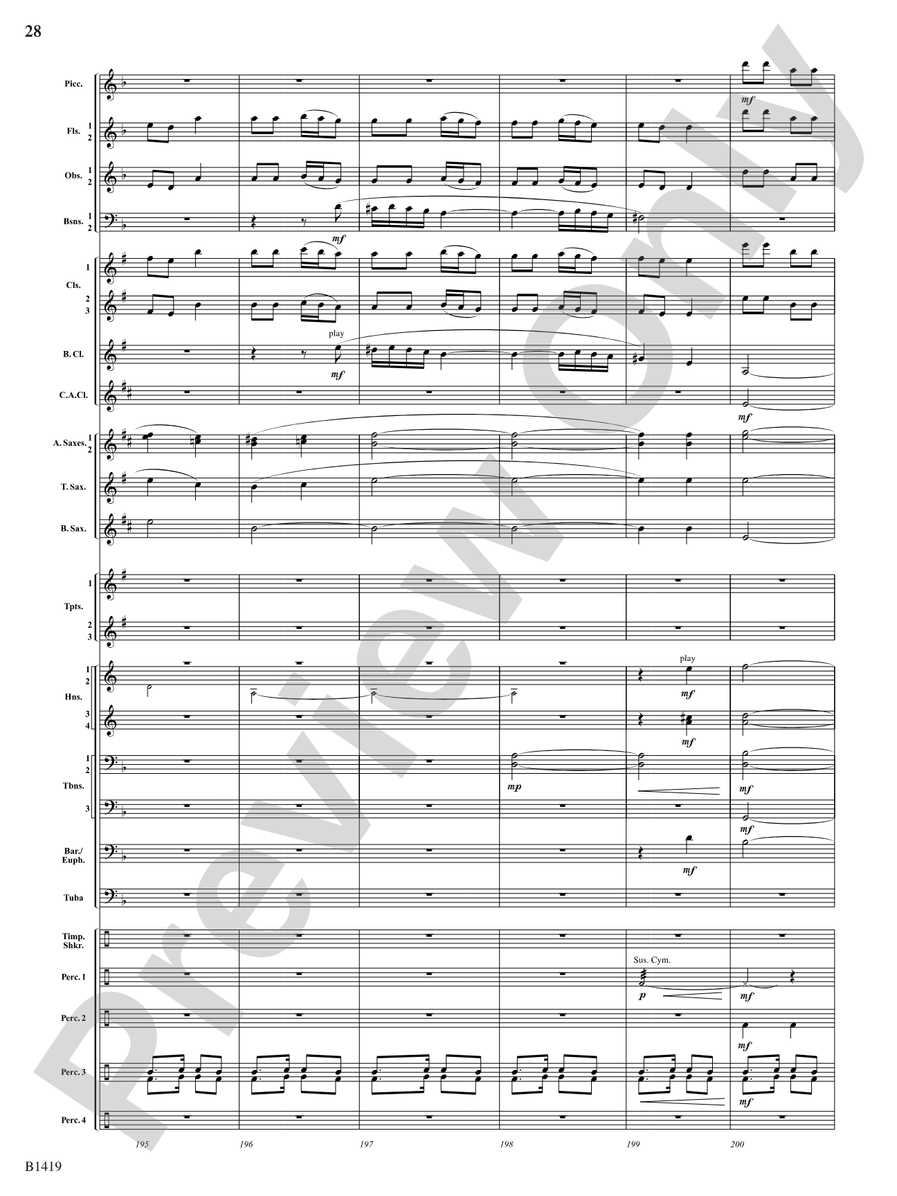 Arabian Dances: Concert Band Conductor Score & Parts