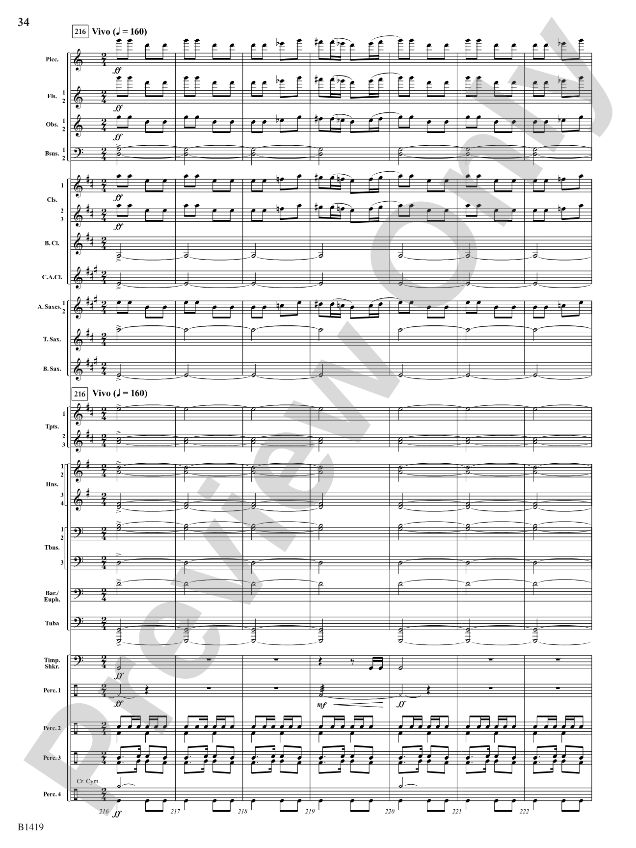 Arabian Dances: Concert Band Conductor Score & Parts