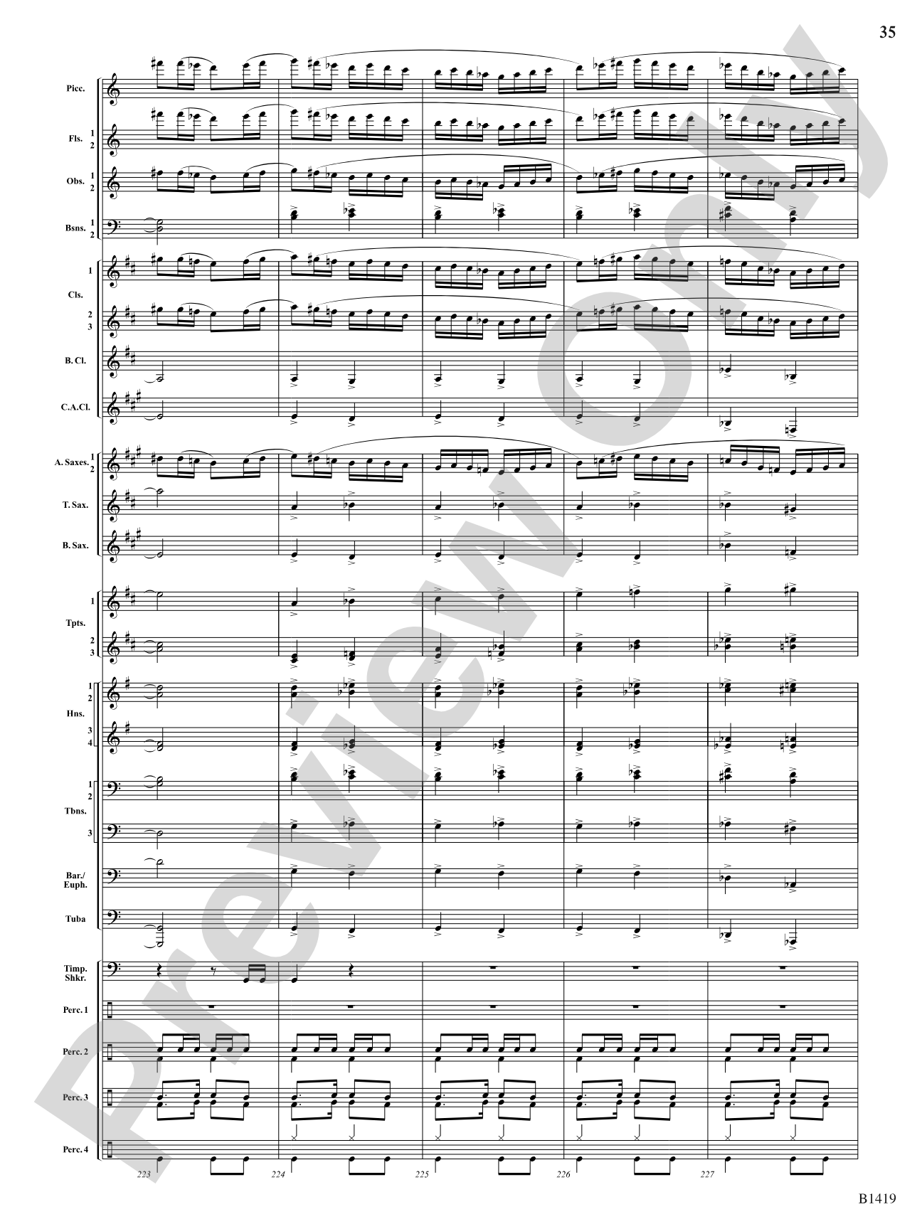 Arabian Dances: Concert Band Conductor Score & Parts
