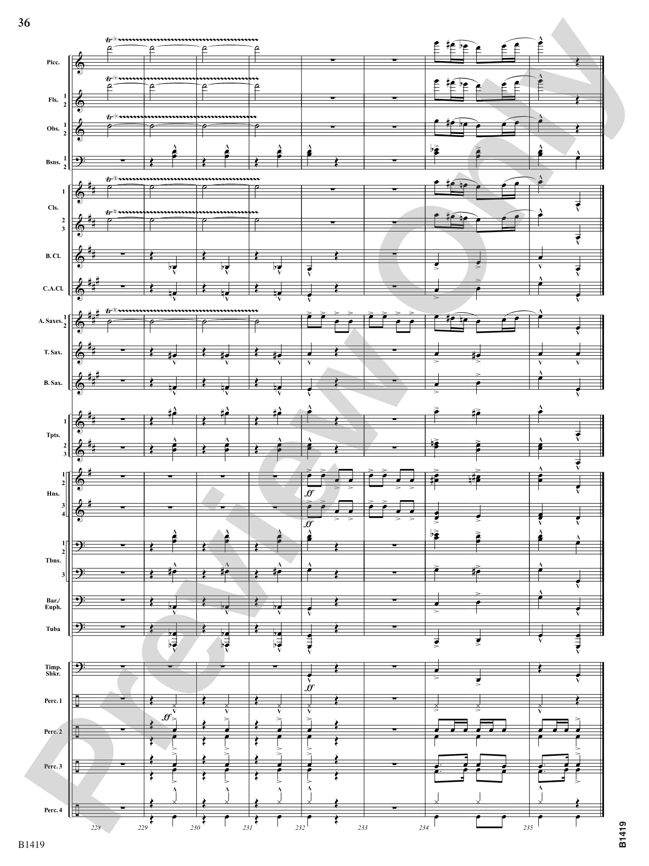 Arabian Dances: Concert Band Conductor Score & Parts
