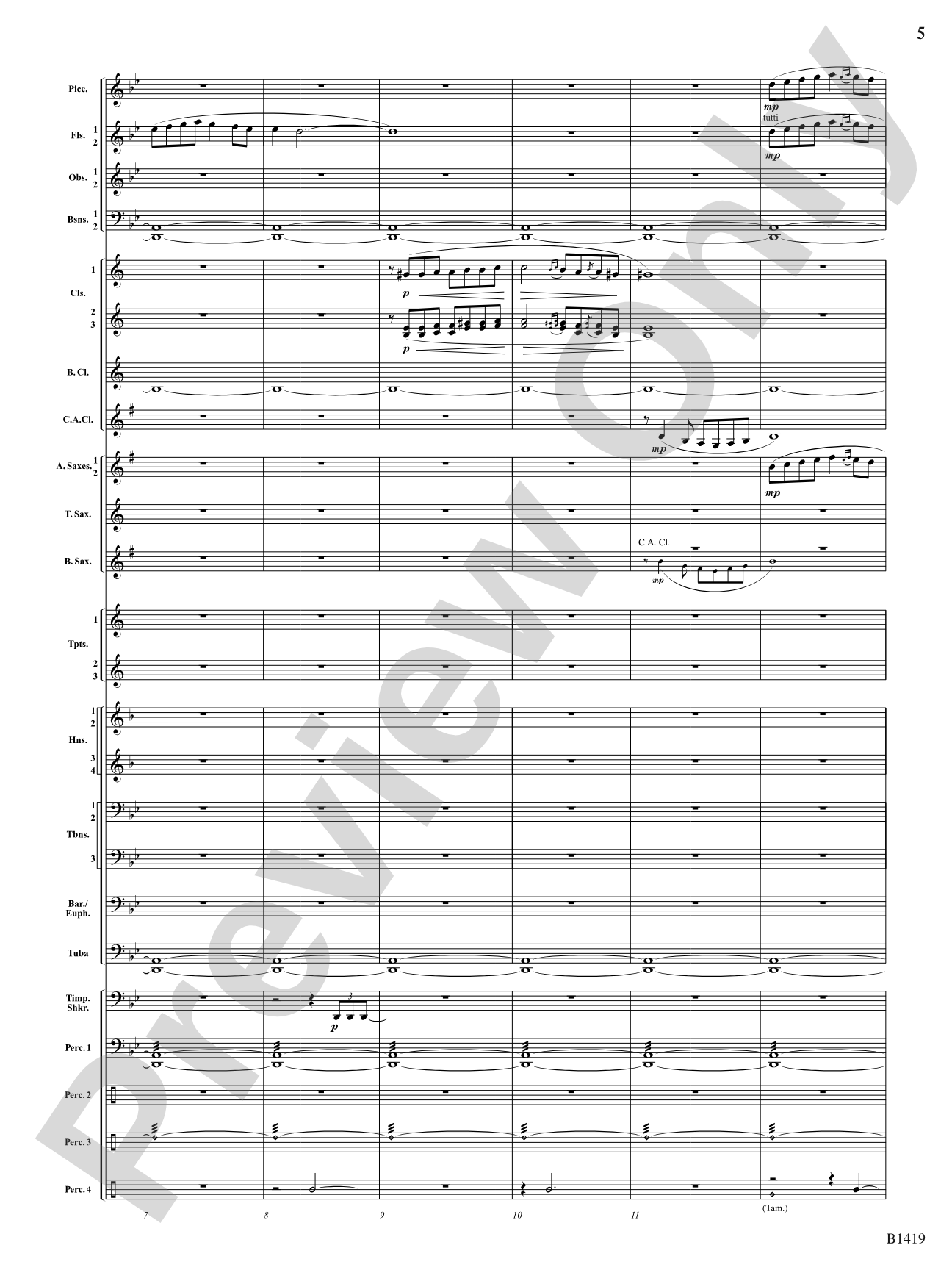 Arabian Dances: Concert Band Conductor Score & Parts