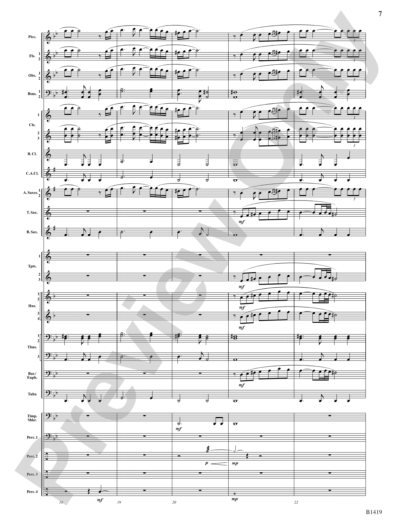 Arabian Dances: Concert Band Conductor Score & Parts