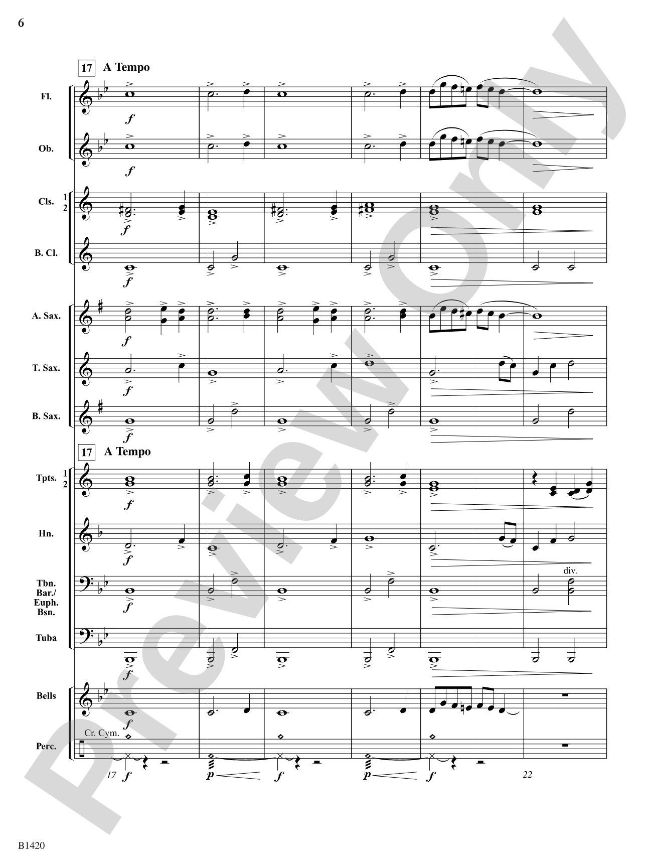 Through the Mist: Concert Band Conductor Score & Parts