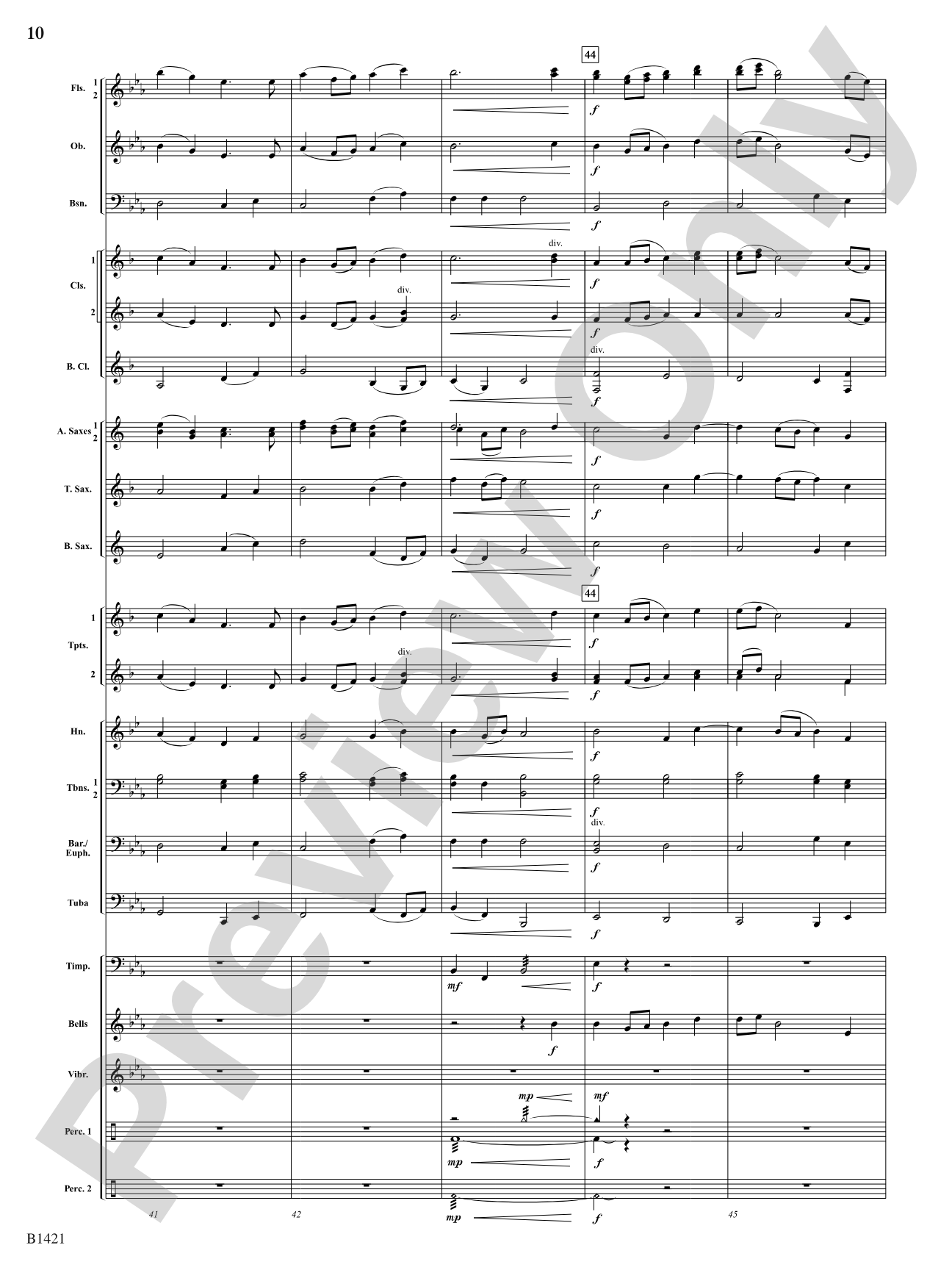 In Autumn: Concert Band Conductor Score & Parts