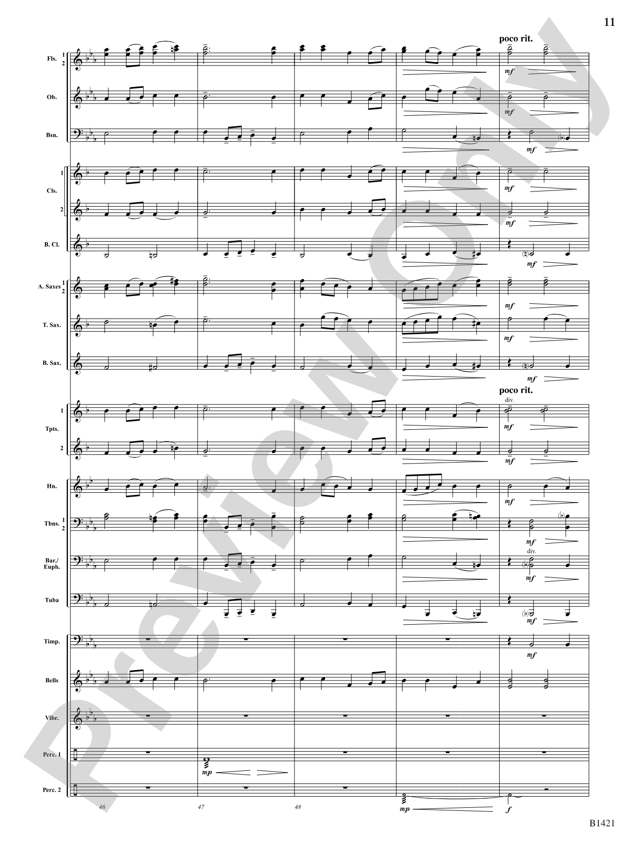 In Autumn: Concert Band Conductor Score & Parts
