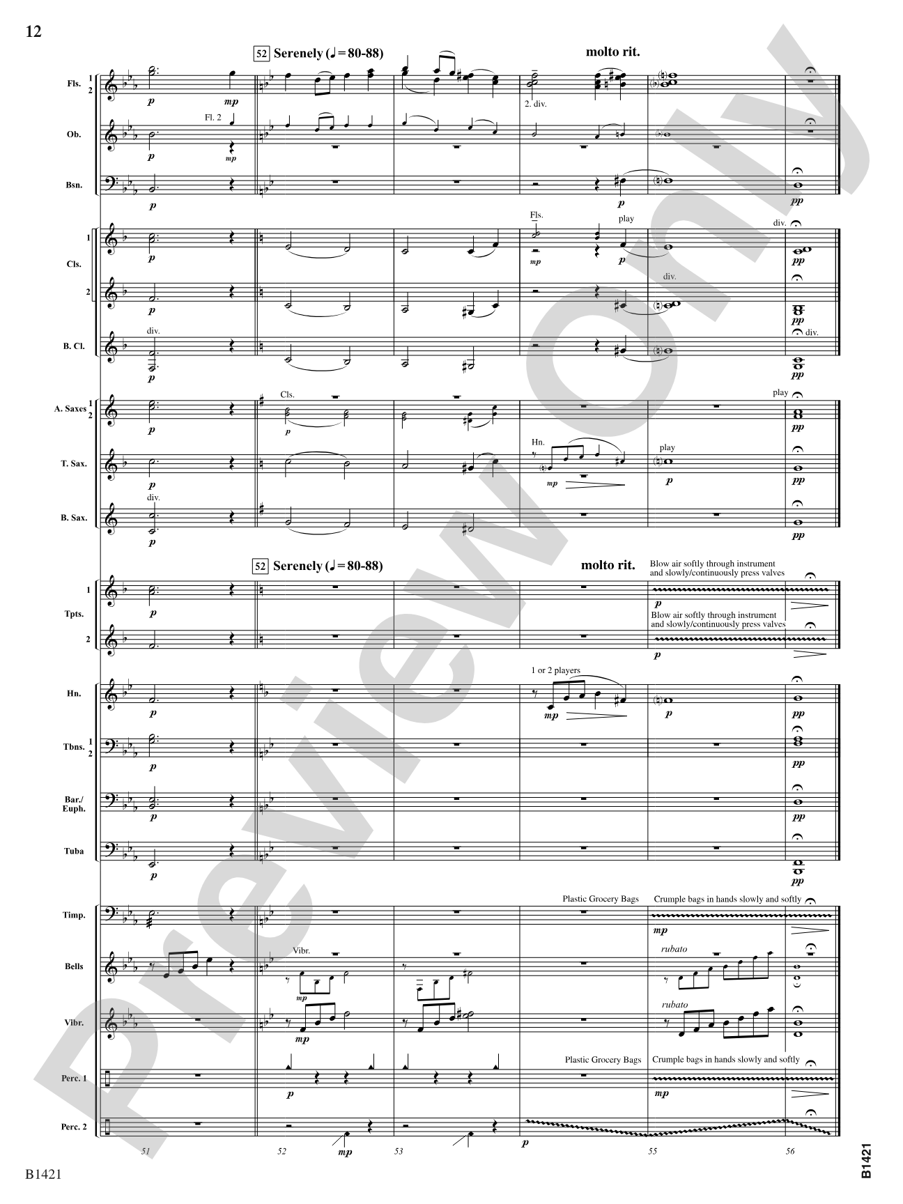 In Autumn: Concert Band Conductor Score & Parts