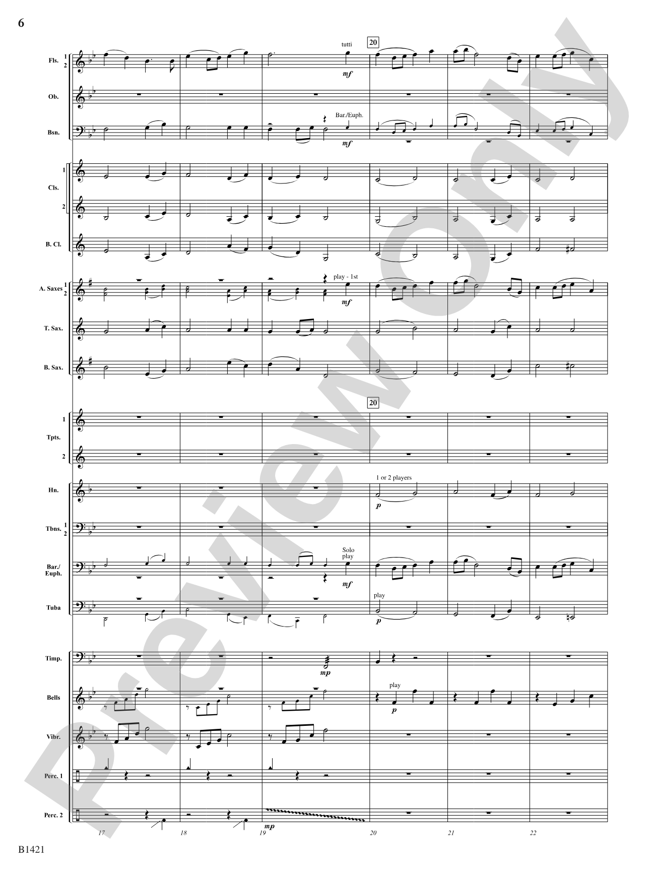 In Autumn: Concert Band Conductor Score & Parts