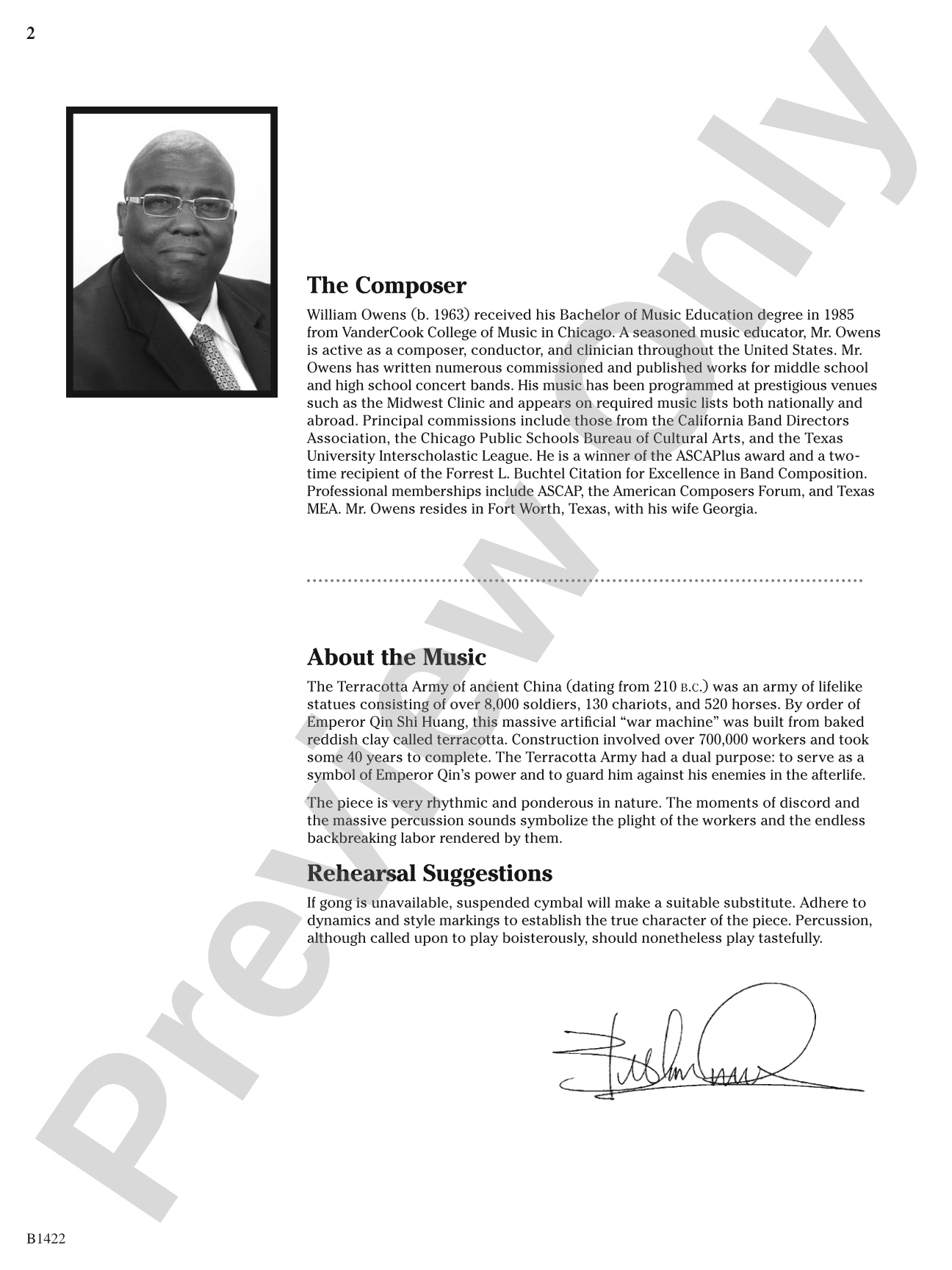 Terracotta: Concert Band Conductor Score & Parts