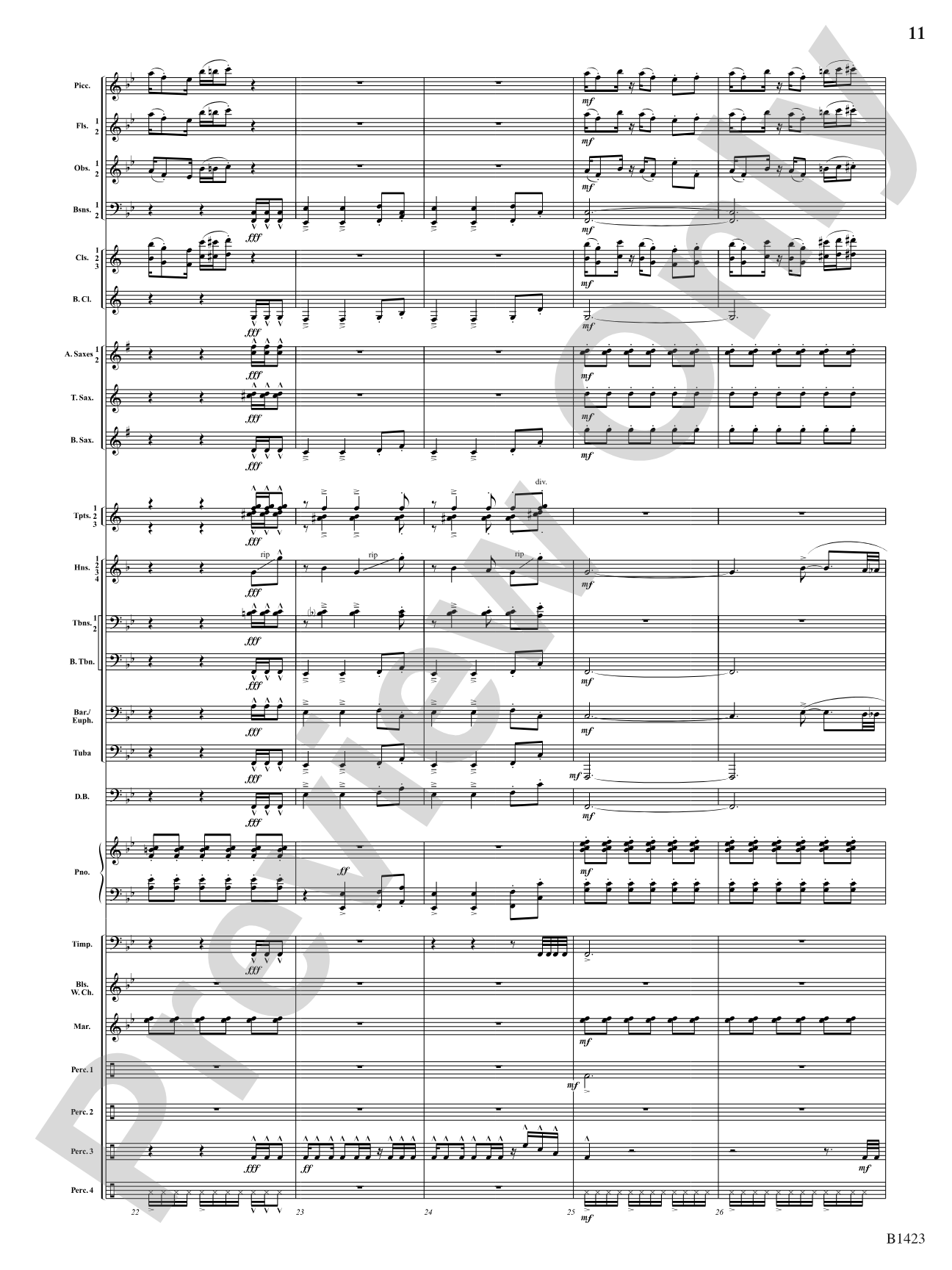 Dakota Fanfare: Concert Band Conductor Score & Parts