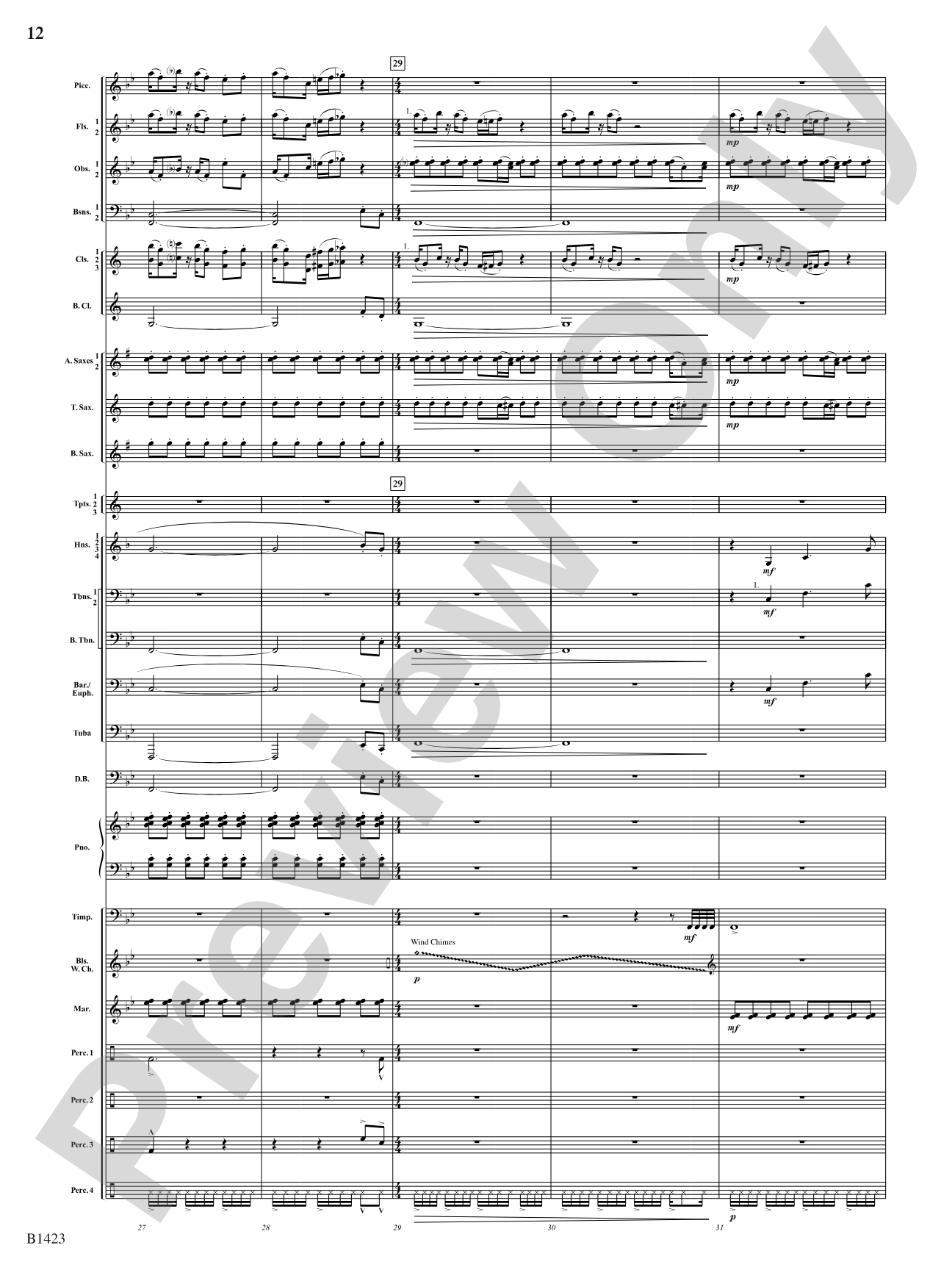 Dakota Fanfare: Concert Band Conductor Score & Parts