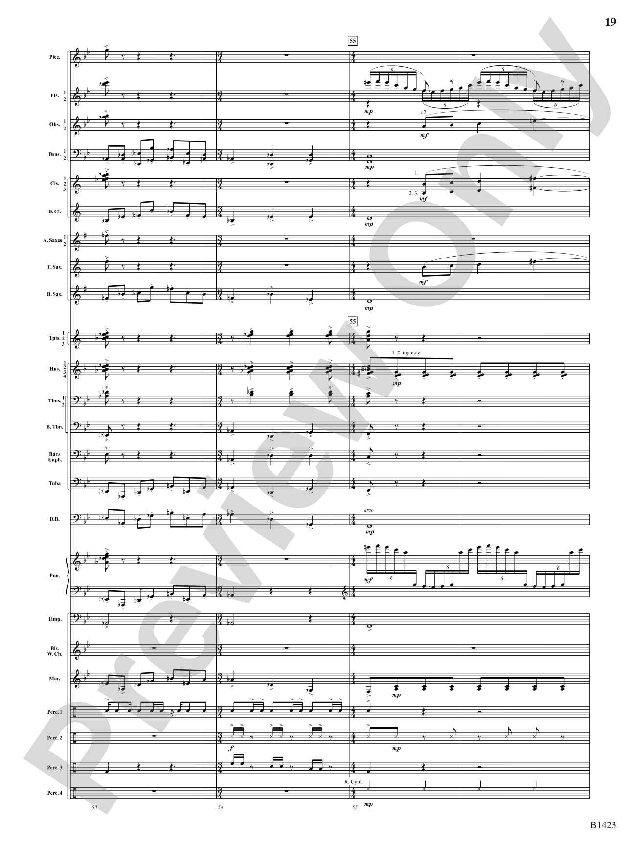 Dakota Fanfare: Concert Band Conductor Score & Parts