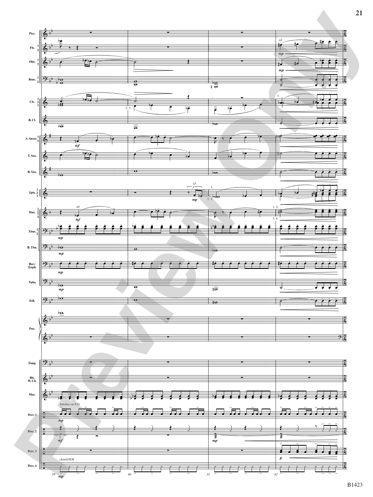 Dakota Fanfare: Concert Band Conductor Score & Parts