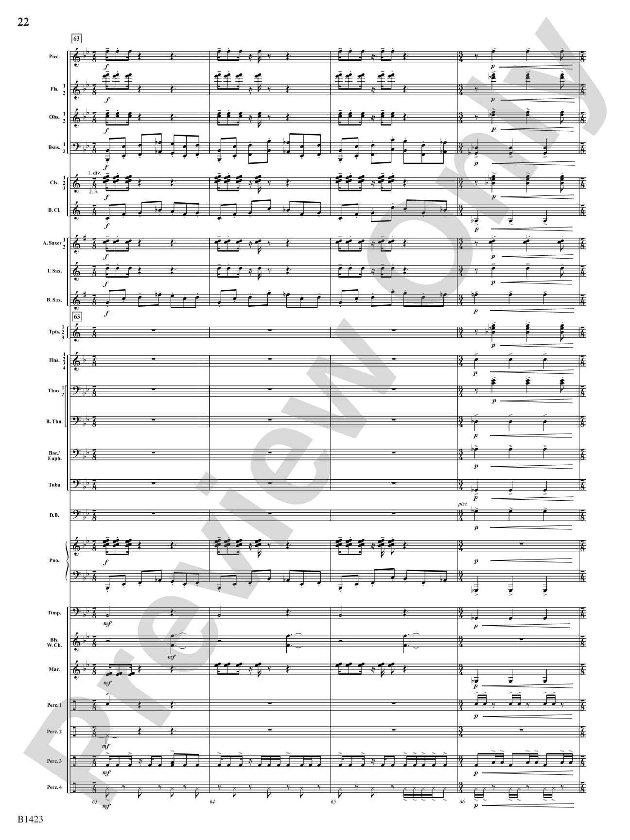 Dakota Fanfare: Concert Band Conductor Score & Parts