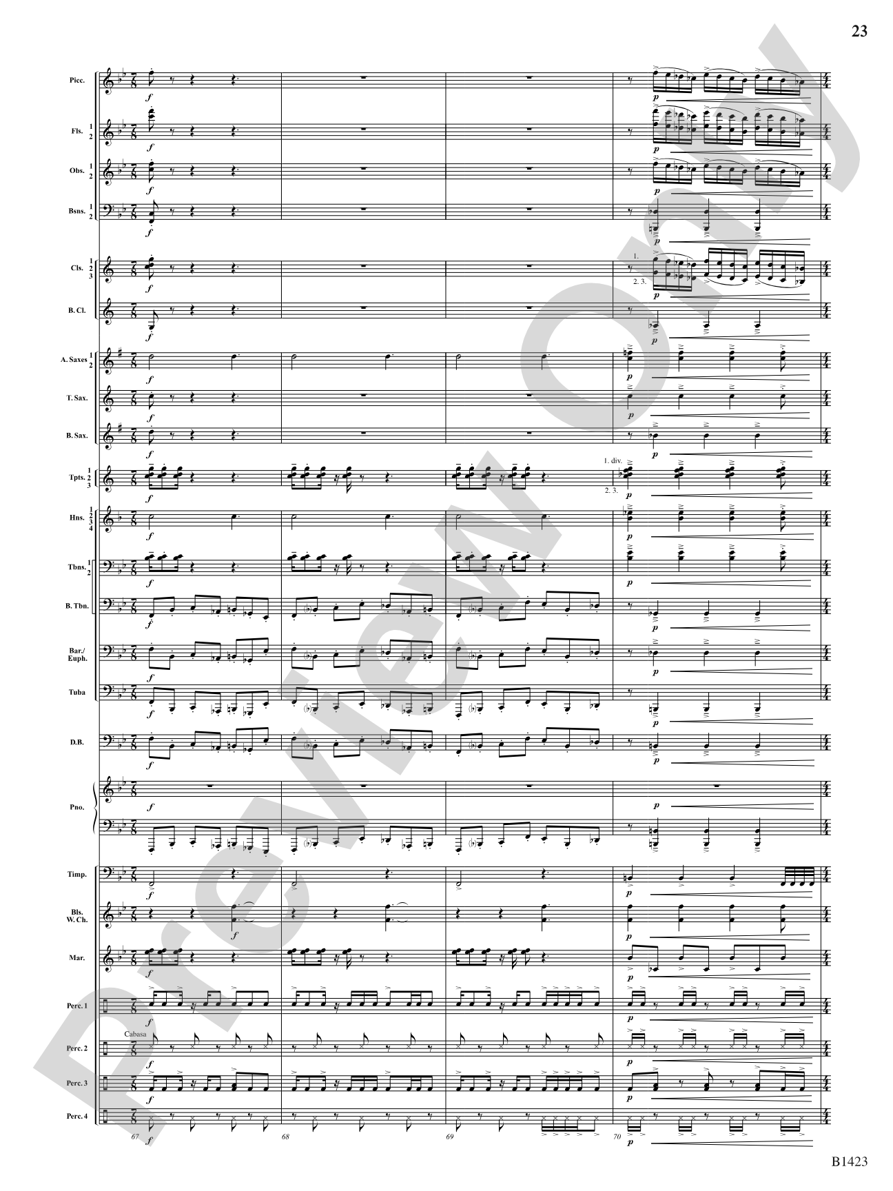 Dakota Fanfare: Concert Band Conductor Score & Parts