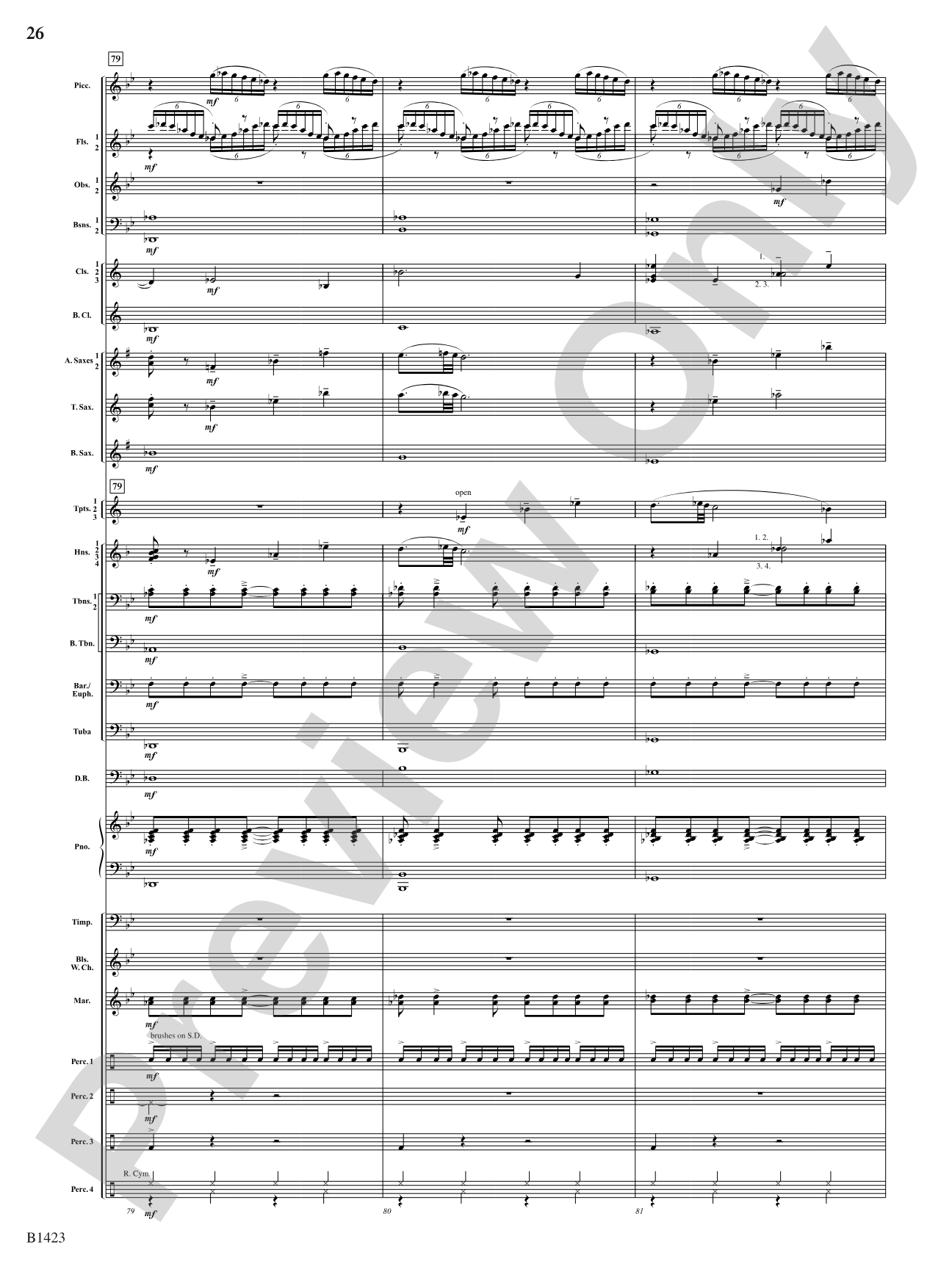 Dakota Fanfare: Concert Band Conductor Score & Parts