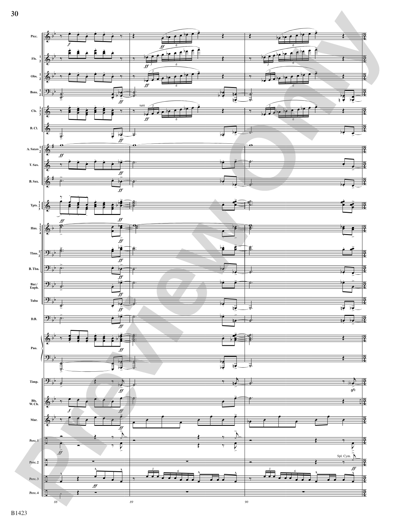 Dakota Fanfare: Concert Band Conductor Score & Parts