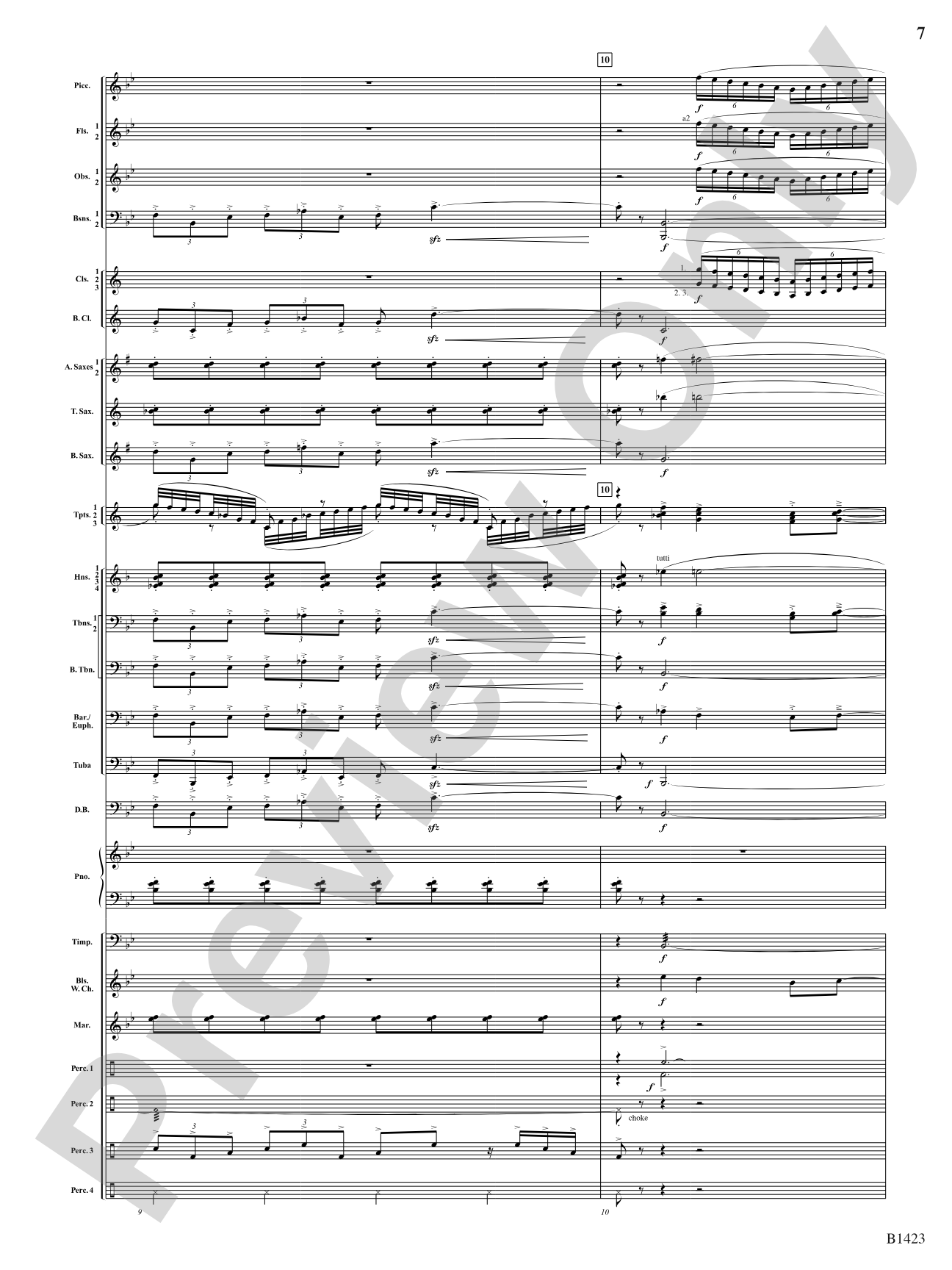 Dakota Fanfare: Concert Band Conductor Score & Parts