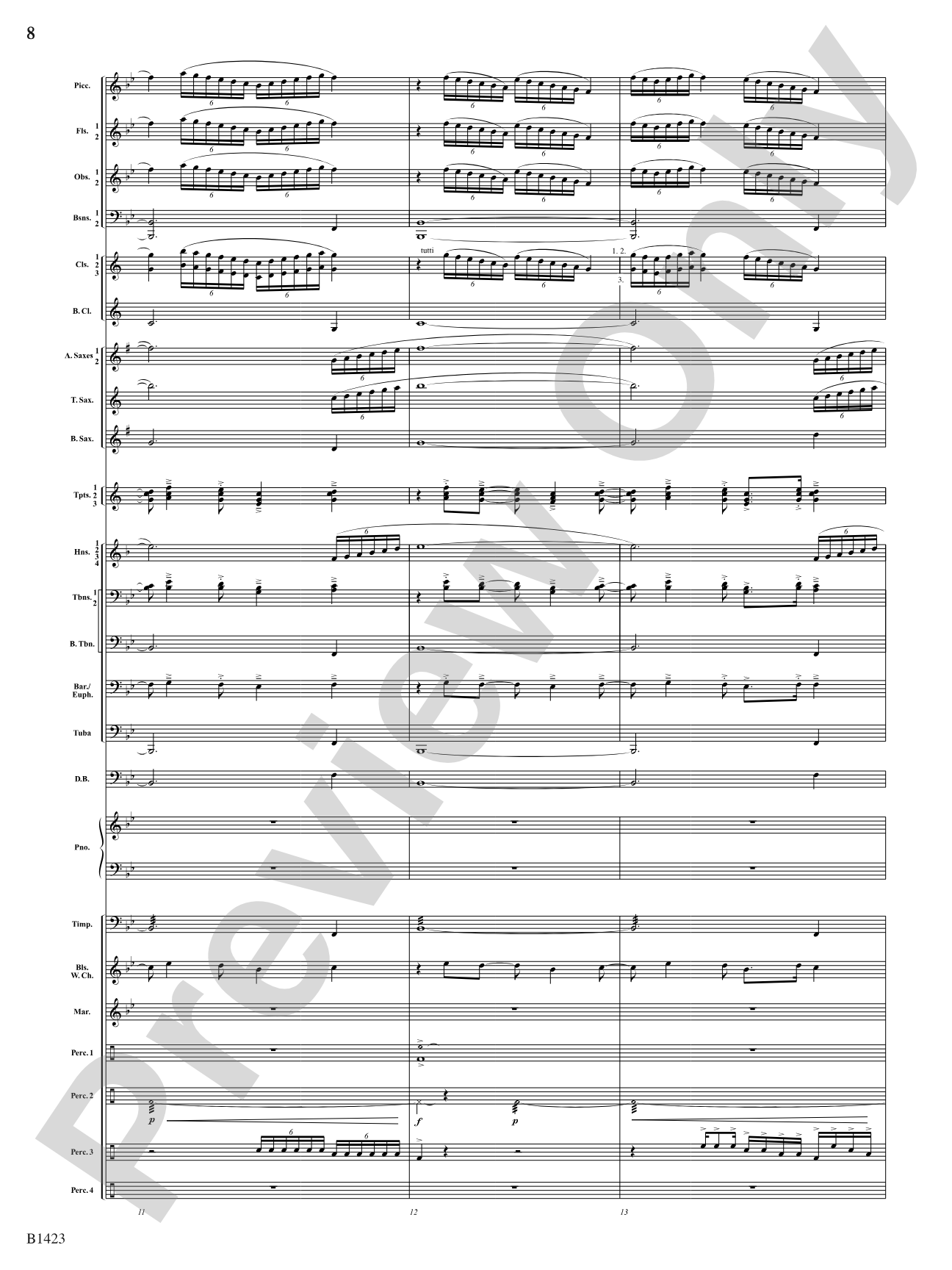Dakota Fanfare: Concert Band Conductor Score & Parts